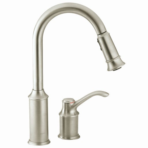 Moen 7590CSL Stainless Steel Pull-Down Spray Kitchen Faucet - Classic Design for Modern Kitchens | Perfect for Cooking, Washing Dishes & Food Prep