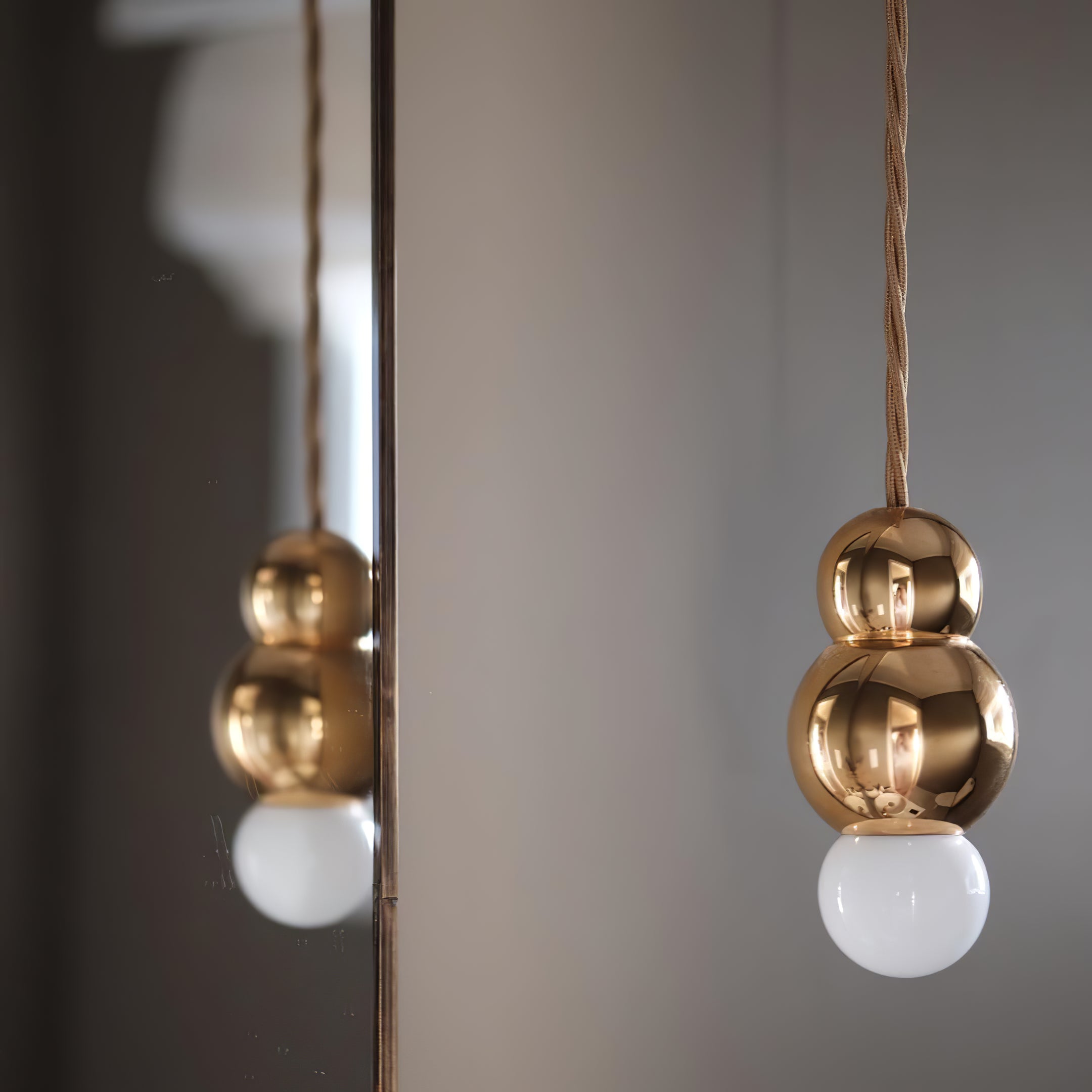 Modern LED Ball Light Pendant Lamp - Dimmable Hanging Light Fixture for Kitchen Island, Dining Room & Bedroom Decor