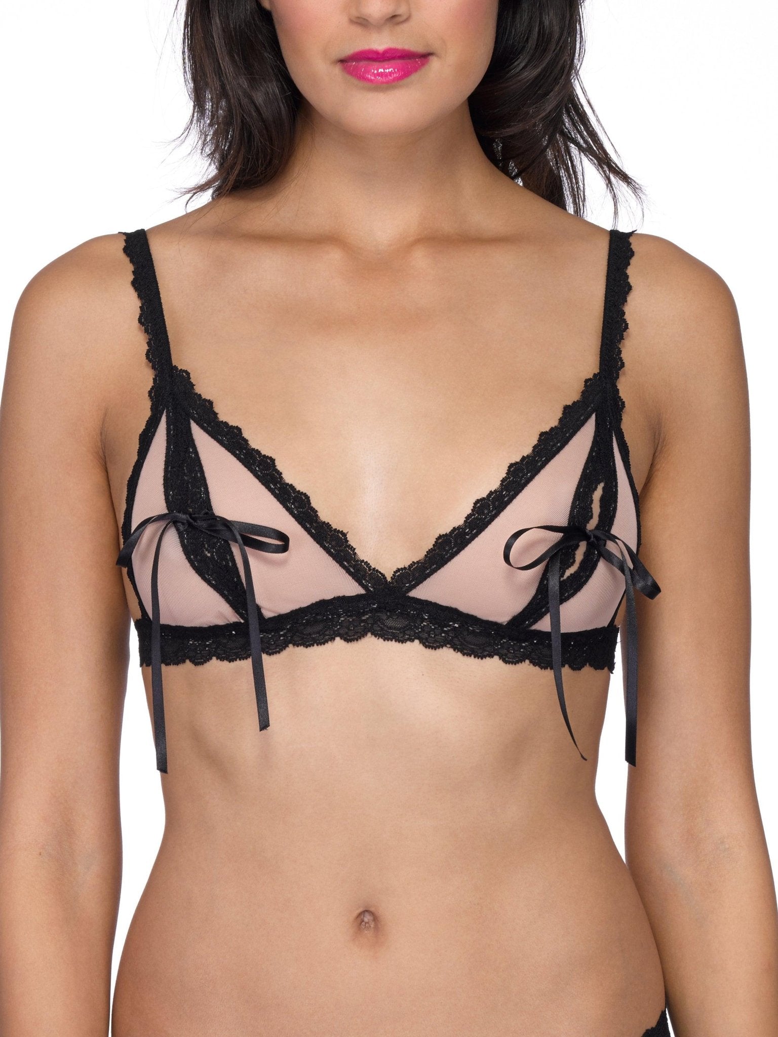 Oh Nude Illusion Tie Bralette - Seamless Comfort Bra for Women | Perfect for Yoga, Workout & Everyday Wear