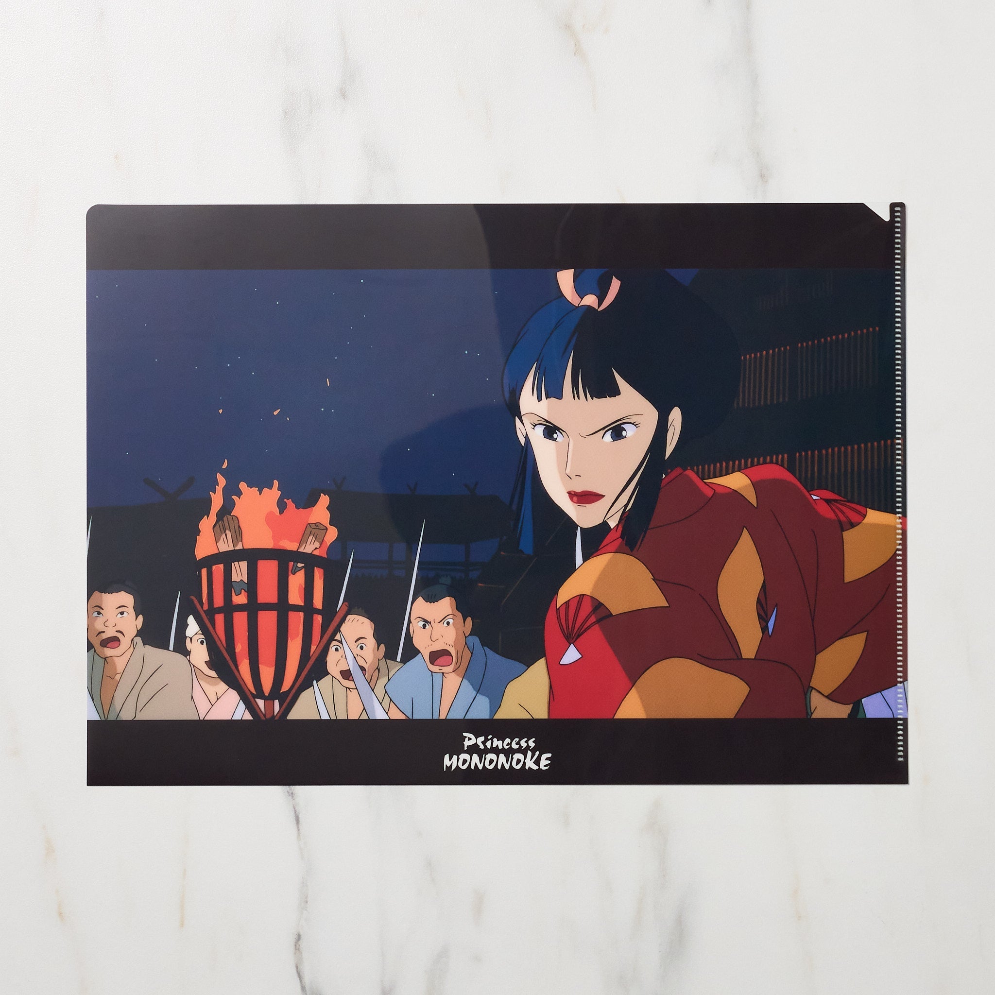 Studio Ghibli Princess Mononoke Scenes A4 Clear File Folder - Anime Collectible Document Organizer for School, Office & Home Use | Movic