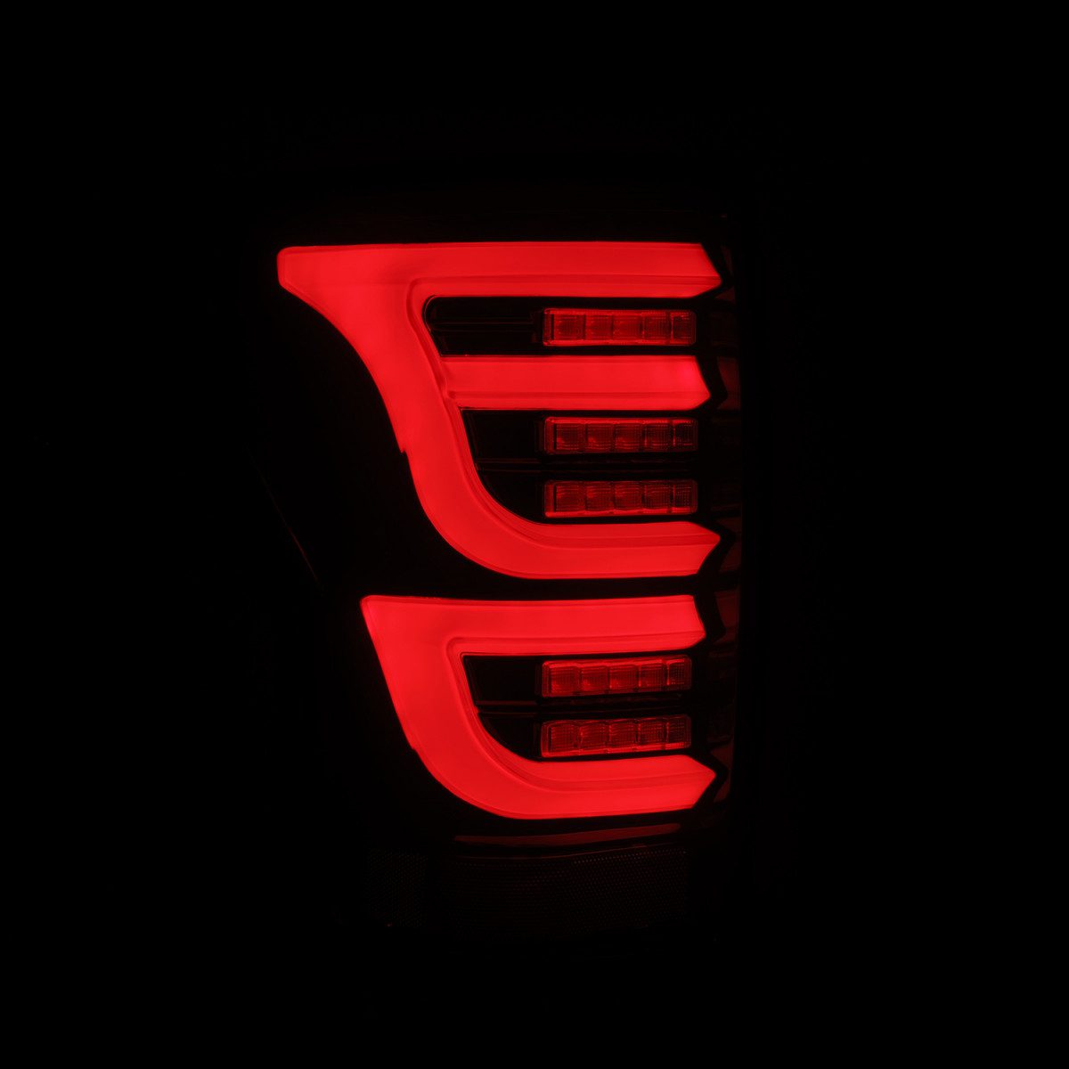 07-13 Toyota Tundra LUXX Series LED Tail Lights - Black & Red Smoked Lens - Direct Fit Replacement - Enhanced Visibility & Style for Night Driving & Off-Road Adventures