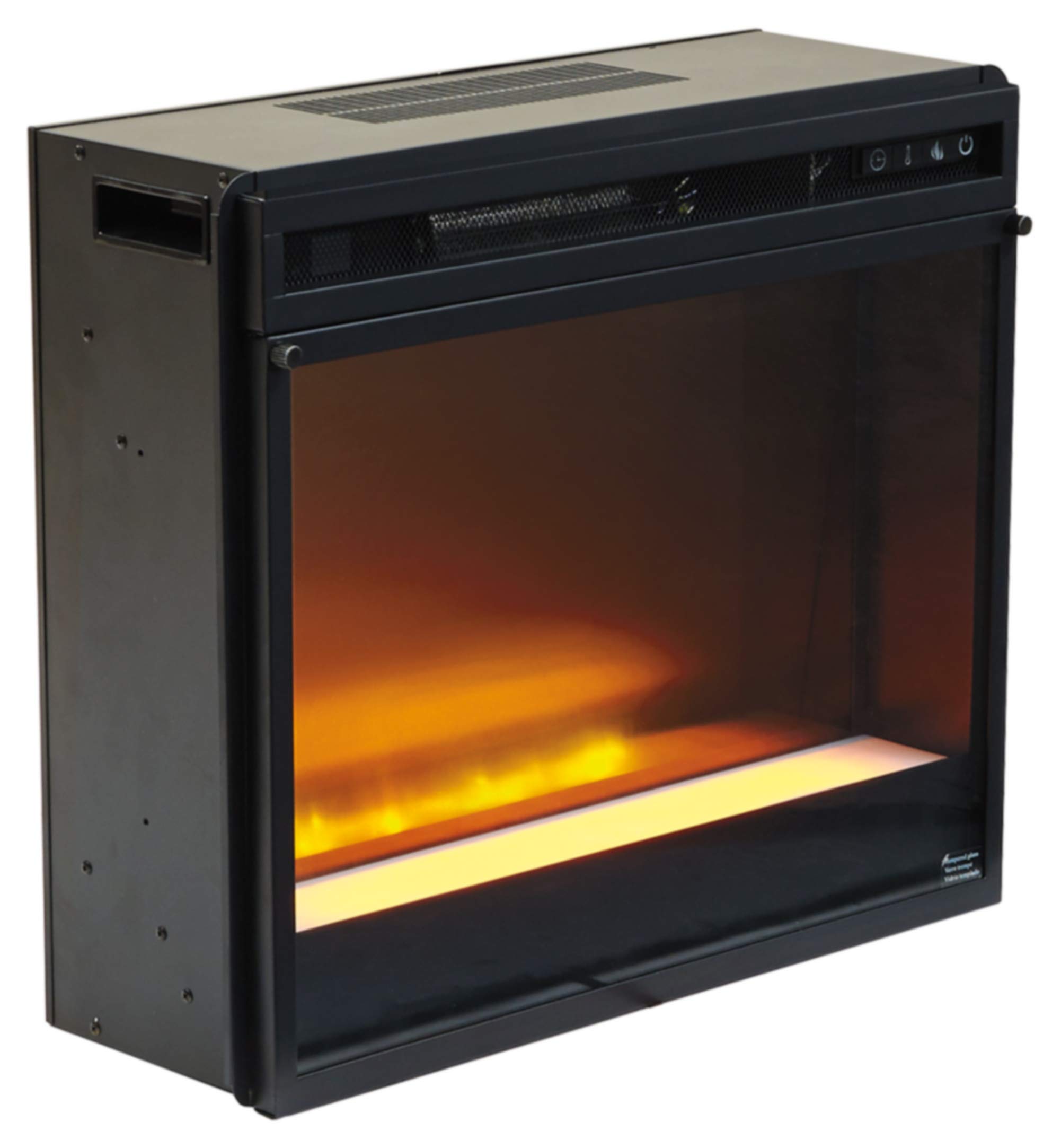 Signature Design by Ashley Large Black Infrared Fireplace Insert - Perfect for Living Rooms, Bedrooms & Home Entertainment Spaces