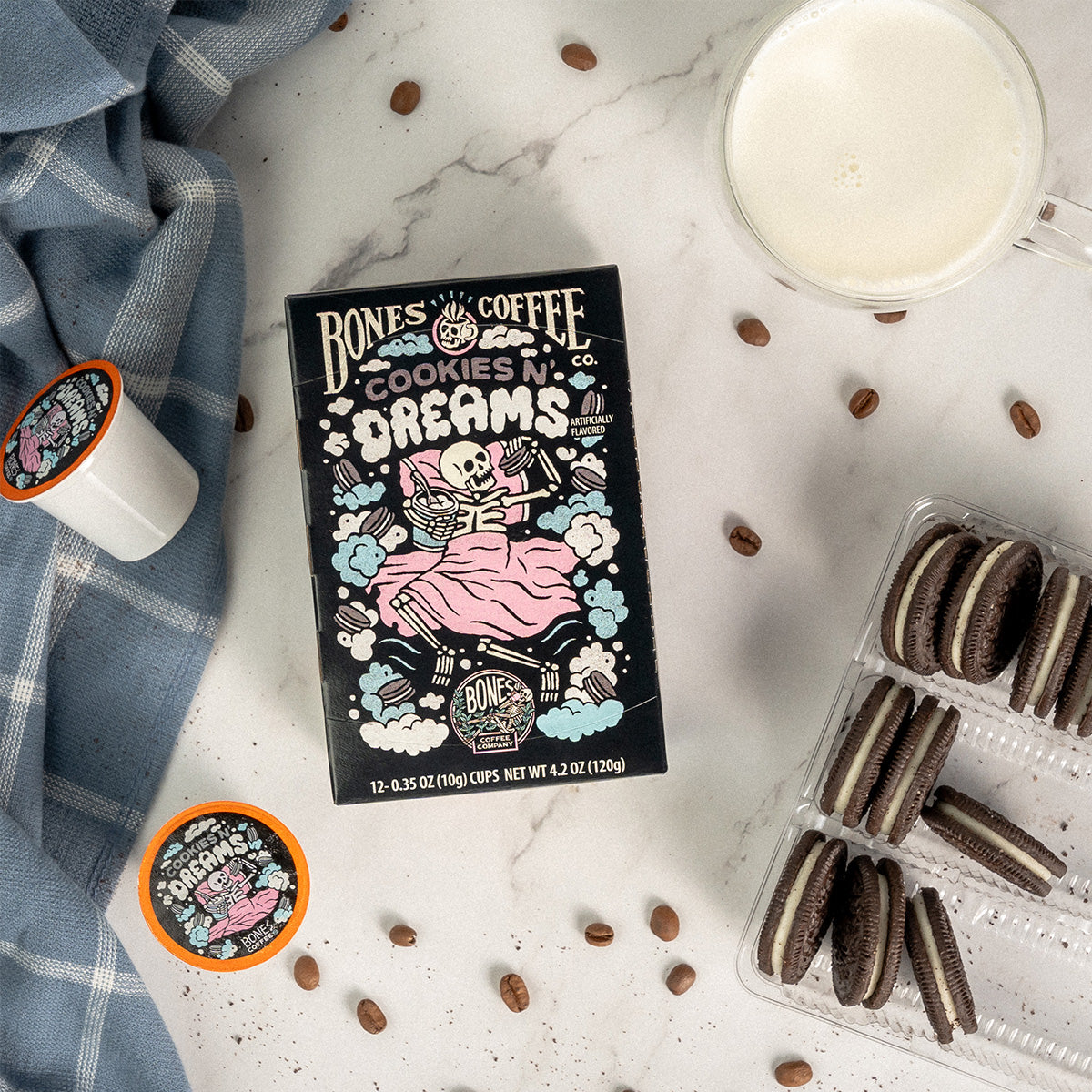 Cookies N' Dreams Bones Cups - 12 Count | Fun & Durable Dog Treat Holder for Training, Chewing & Playtime
