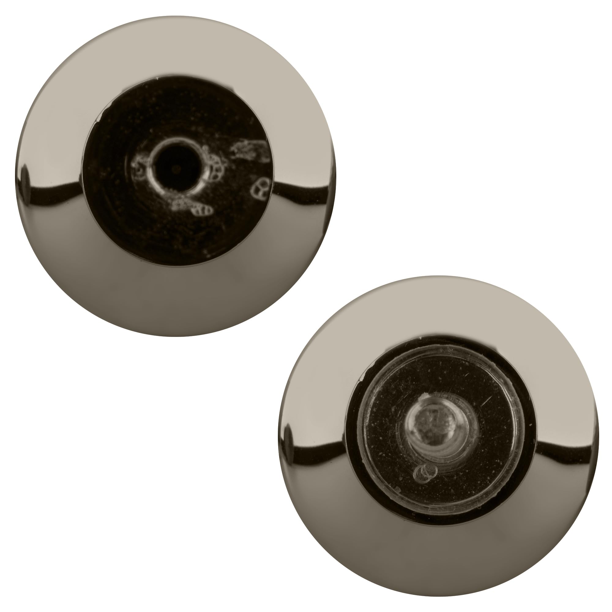 CRL SDK100PN Polished Nickel Traditional Back-to-Back Shower Door Knobs - Premium Bathroom Hardware for Elegant Shower Enclosures & Bathroom Renovations