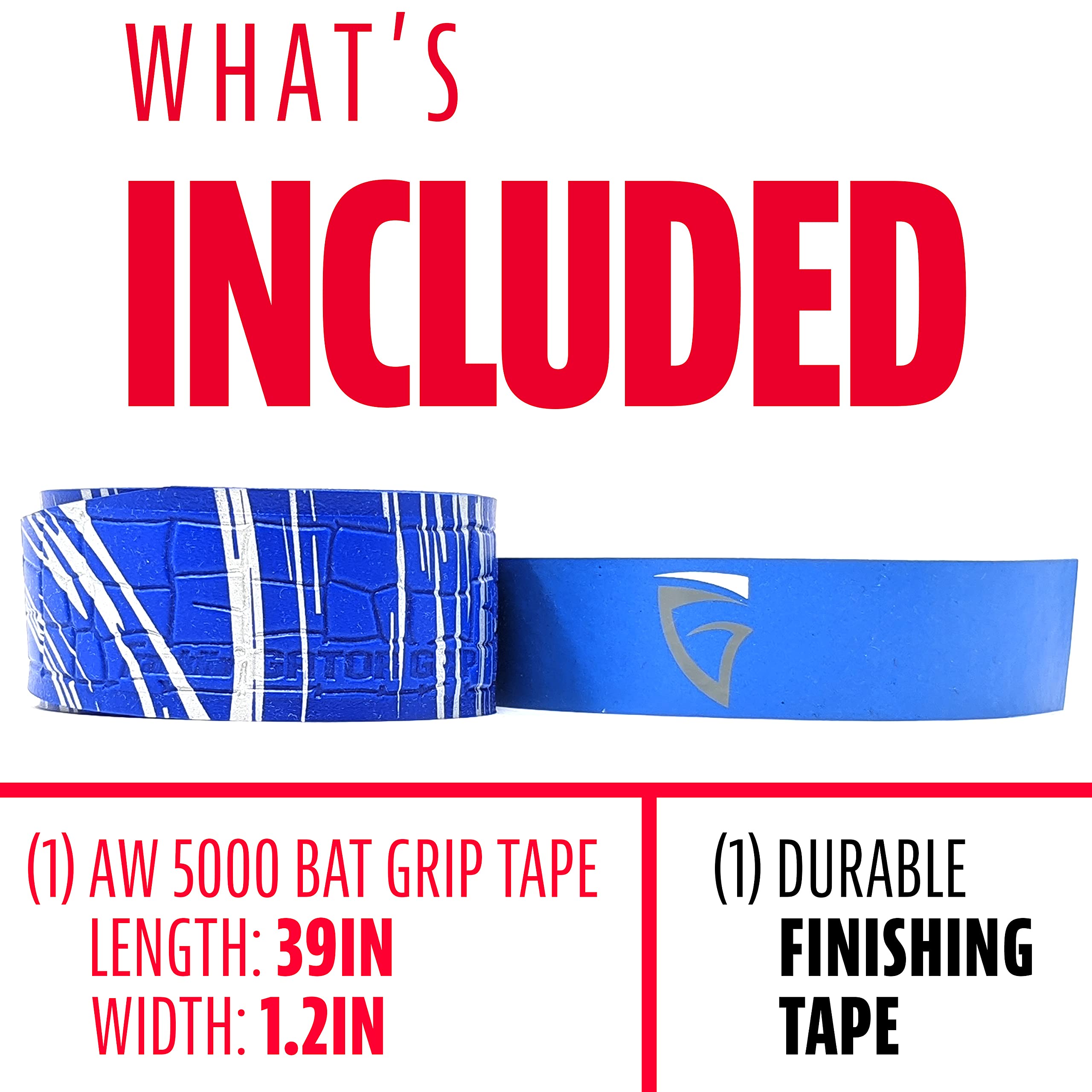 Franklin Sports Gator Grip - Non-Slip Baseball Bat Grip Tape for Better Control - Perfect for Baseball, Softball & Training Practice