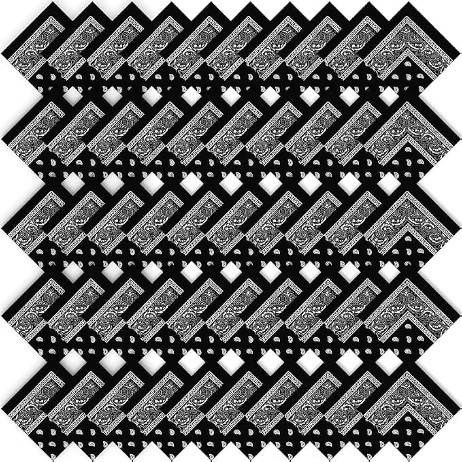 50 Pack Western Style Bandanas for Men & Women - Bulk Cowboy Bandanas for Rodeo, Horse Riding, Music Festivals & Outdoor Events
