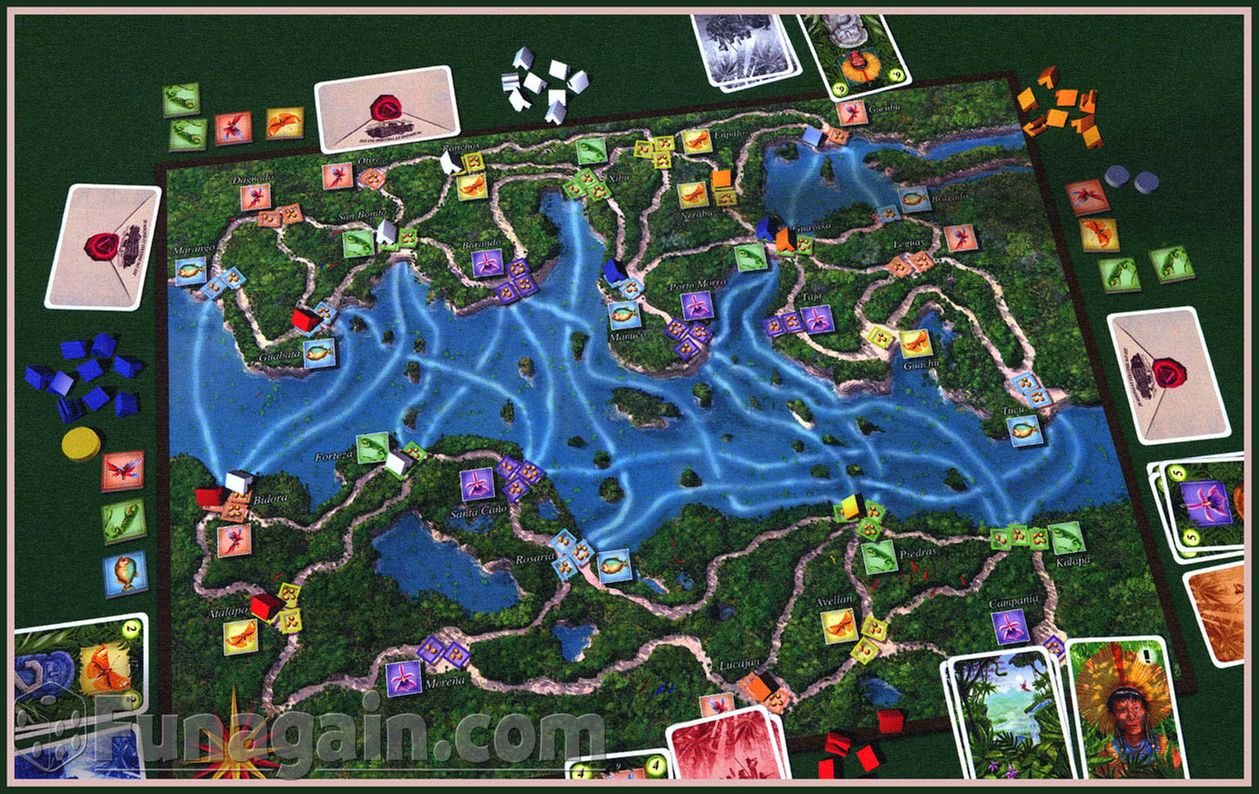 Mayfair Games Amazonas Board Game - Adventure Strategy Game for Families & Friends - Perfect for Game Nights & Family Gatherings