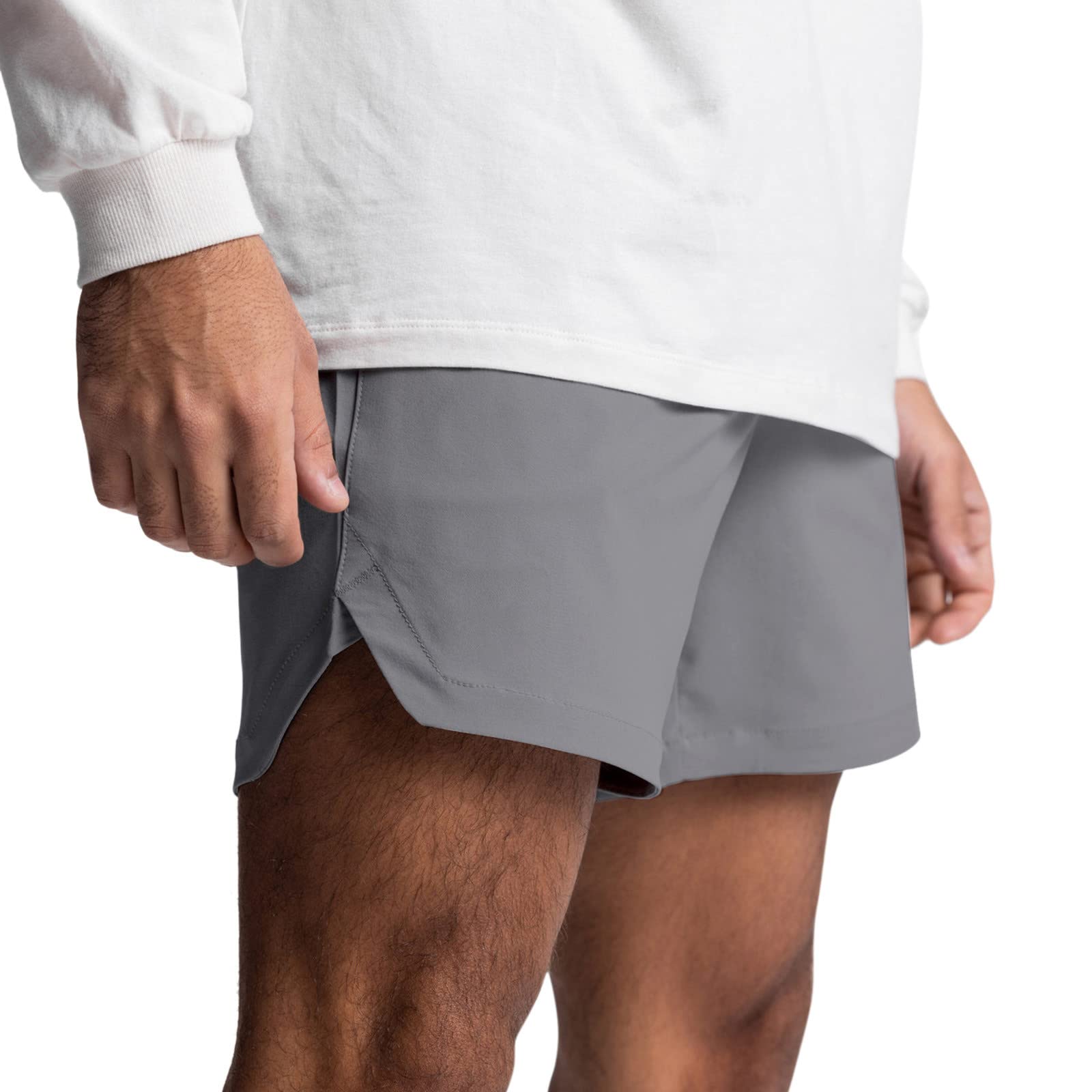 Men's 5 Inch Inseam Athletic Shorts - Quick Dry Gym Workout & Bodybuilding Shorts with Camo Design - Perfect for Running, Training & Outdoor Activities