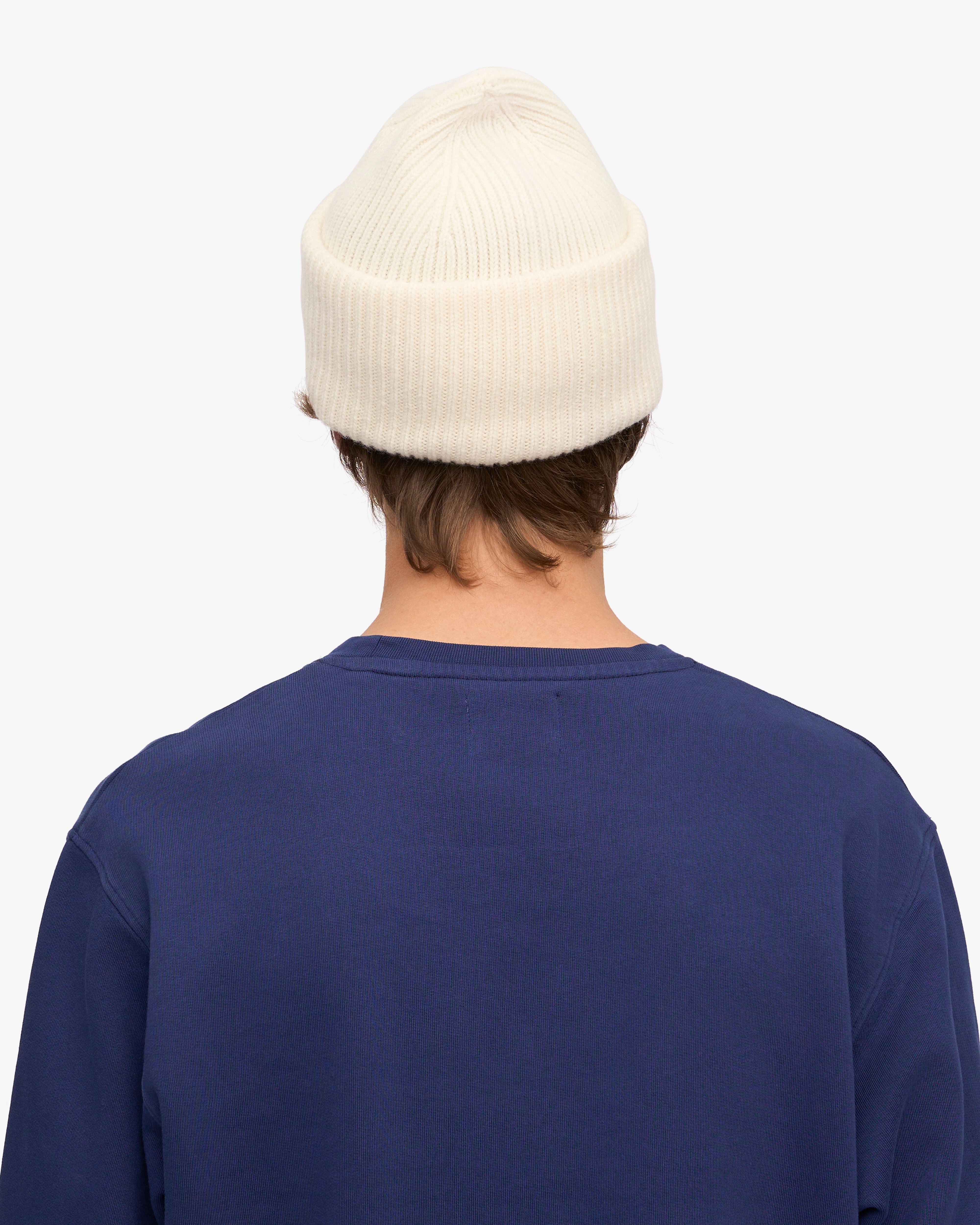 Premium Merino Wool Beanie Hat for Men & Women - Soft & Warm Winter Accessory - Optical White - Perfect for Skiing, Hiking & Outdoor Activities