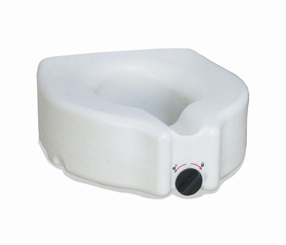 Locking Raised Toilet Seat Without Arms - Elderly & Disabled Safety Bathroom Aid for Seniors and Post-Surgery Recovery