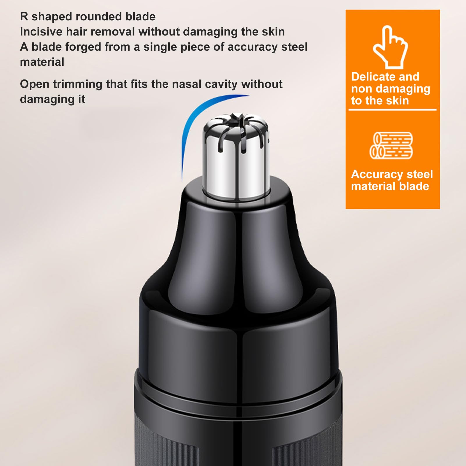Rechargeable Electric Nose Hair Trimmer for Men & Women - Portable Personal Grooming Kit for Home & Travel - Black | Perfect for Daily Grooming, Business Trips & Gym Essentials