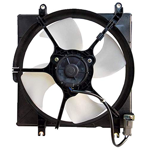 RAREELECTRICAL Replacement Cooling Fan Compatible with Honda CR-V 1999-2001 Models - OEM Part Numbers 19015-P3F-004, 19020-P5M-004, 19030-P3F-024 - Perfect for Engine Overheating Prevention & Summer Driving