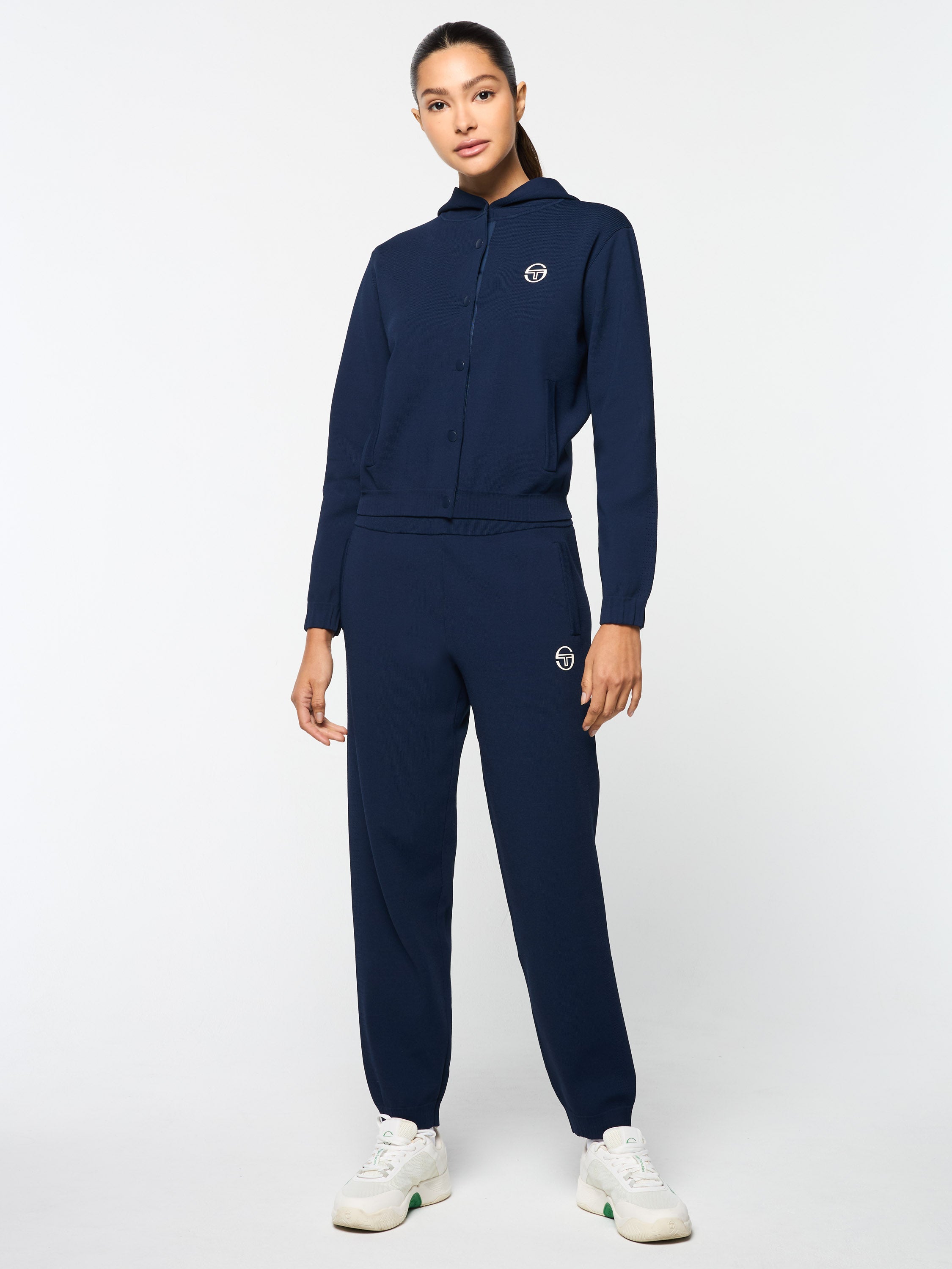 Rosolina Hoodie for Women - Soft Fleece Pullover Sweatshirt in Maritime Blue | Cozy Casual Wear for Fall & Winter | Perfect for Lounging, Travel, and Outdoor Activities