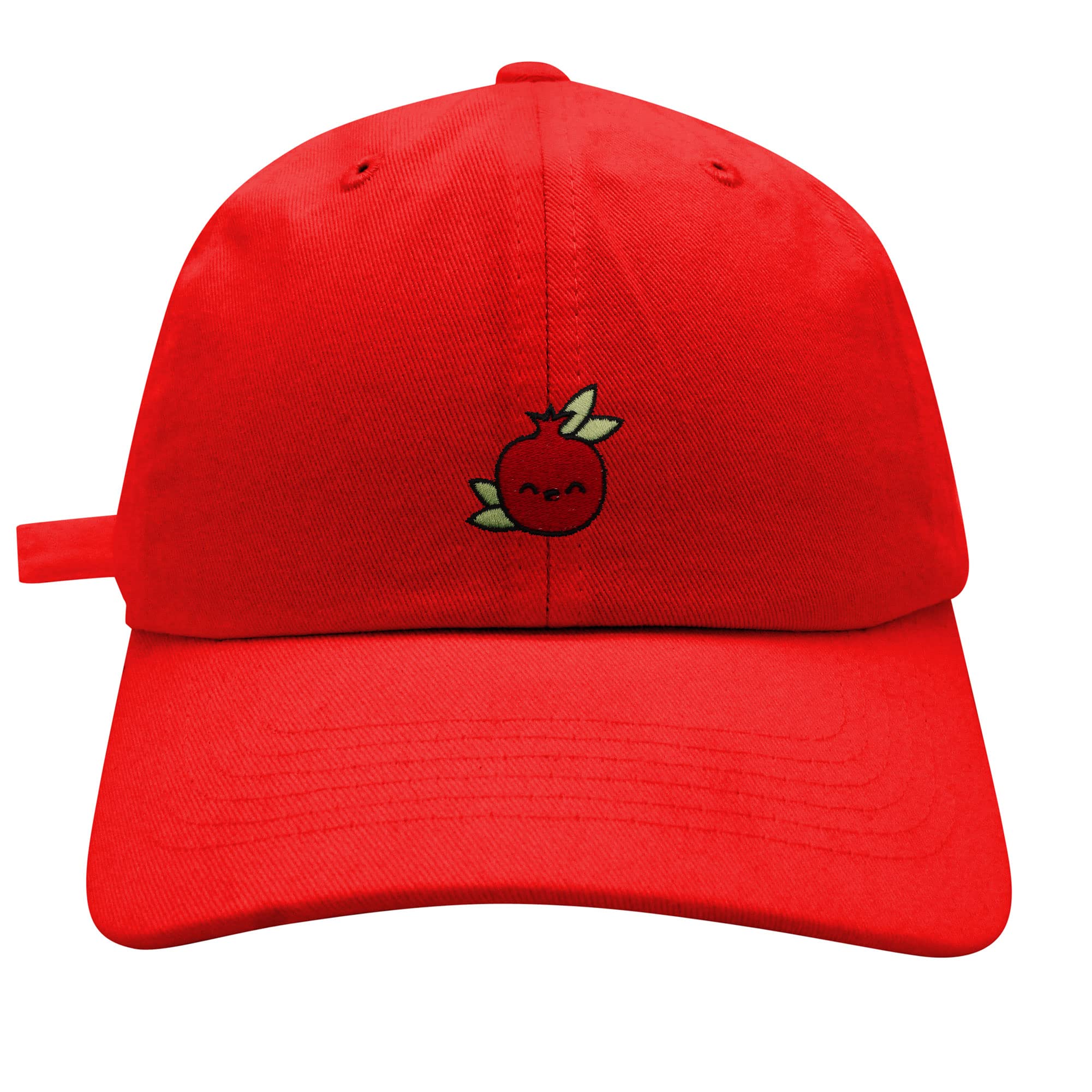 JPAK Pomegranate Embroidered Cotton Baseball Cap - Vegan Fruit Dad Hat for Men & Women | Perfect for Casual Wear, Outdoor Activities & Sports