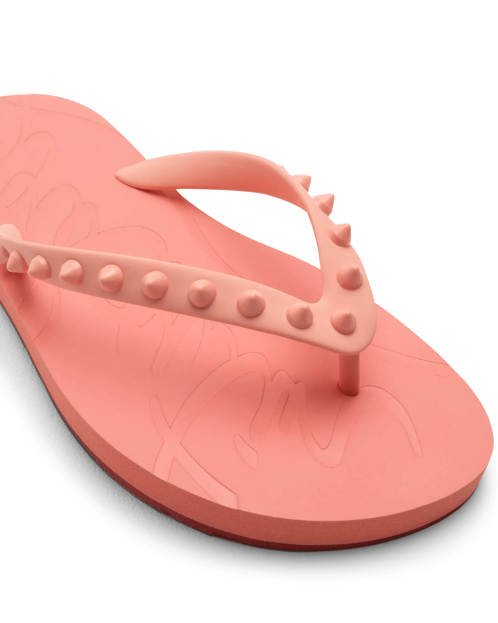 Louboutin Spike Flip Flops Women's Luxury Sandals with Studs - Perfect for Beach, Pool Party & Summer Vacation Outfits