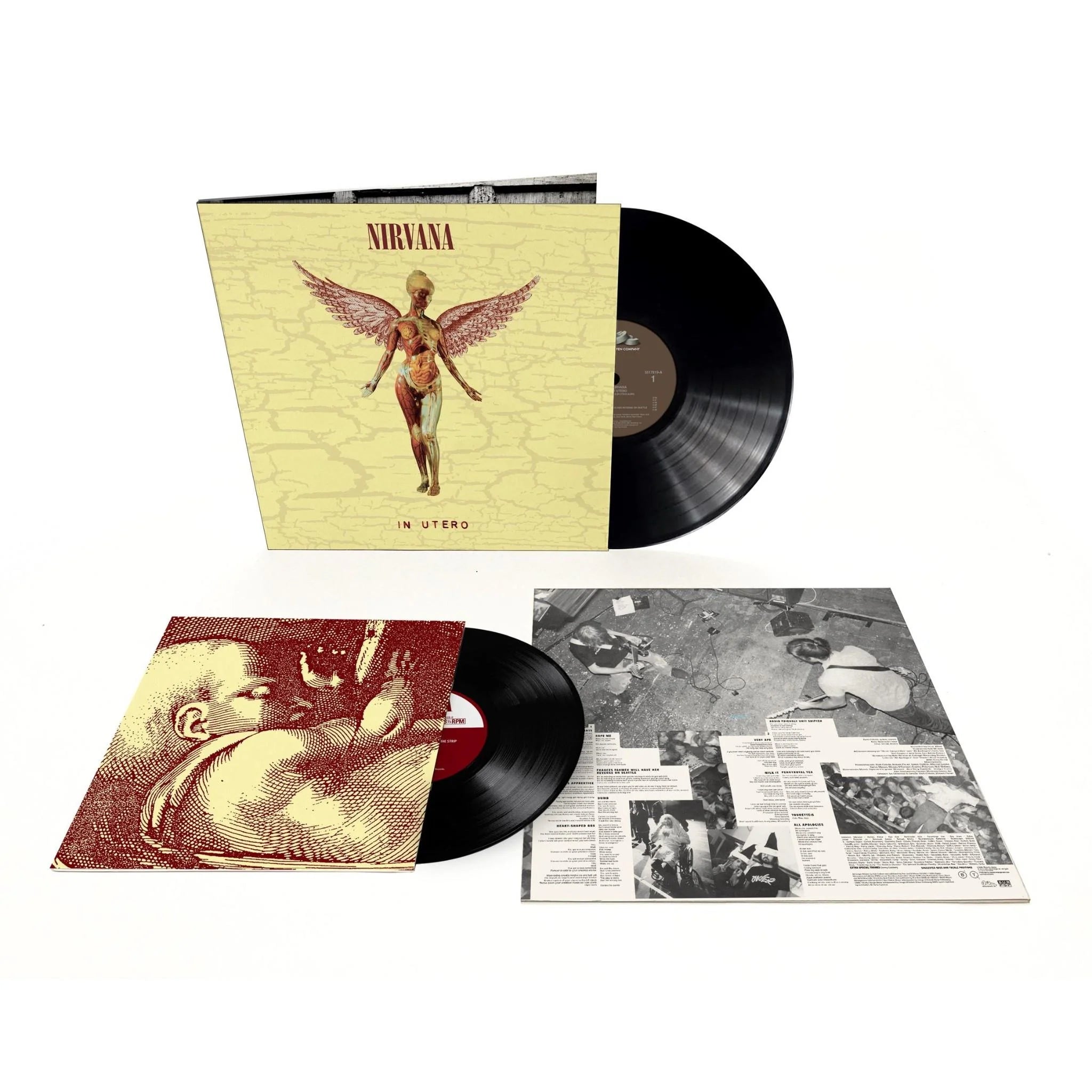 Nirvana In Utero 30th Anniversary Double Vinyl LP Record - Limited Edition Collector's Item for Music Lovers & Vinyl Enthusiasts (Perfect for Home Listening, Gifts & Music Collections)