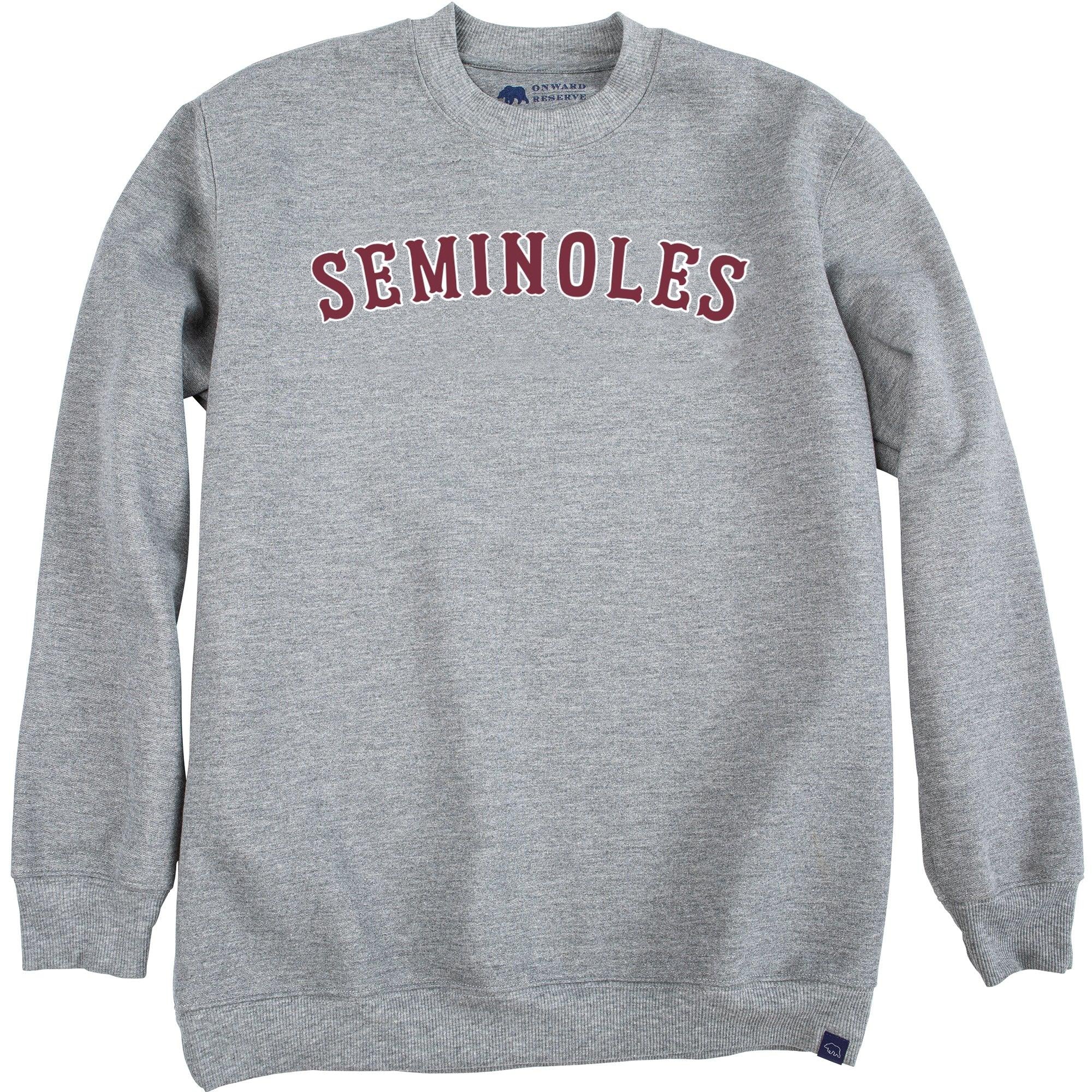 FSU Vintage Crewneck Sweatshirt - Retro Florida State University Pullover for Men & Women - Soft Cotton Blend Unisex Hoodie - Perfect for Game Day, Campus Wear & Casual Outfits