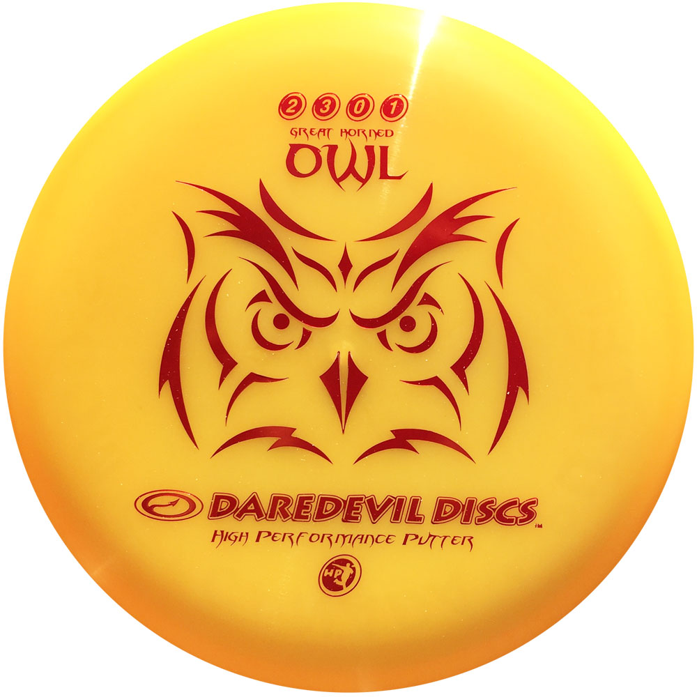 Daredevil Disc Golf Owl (HP) Putter - Premium Golf Disc for Putting Practice, Tournament Play & Outdoor Sports