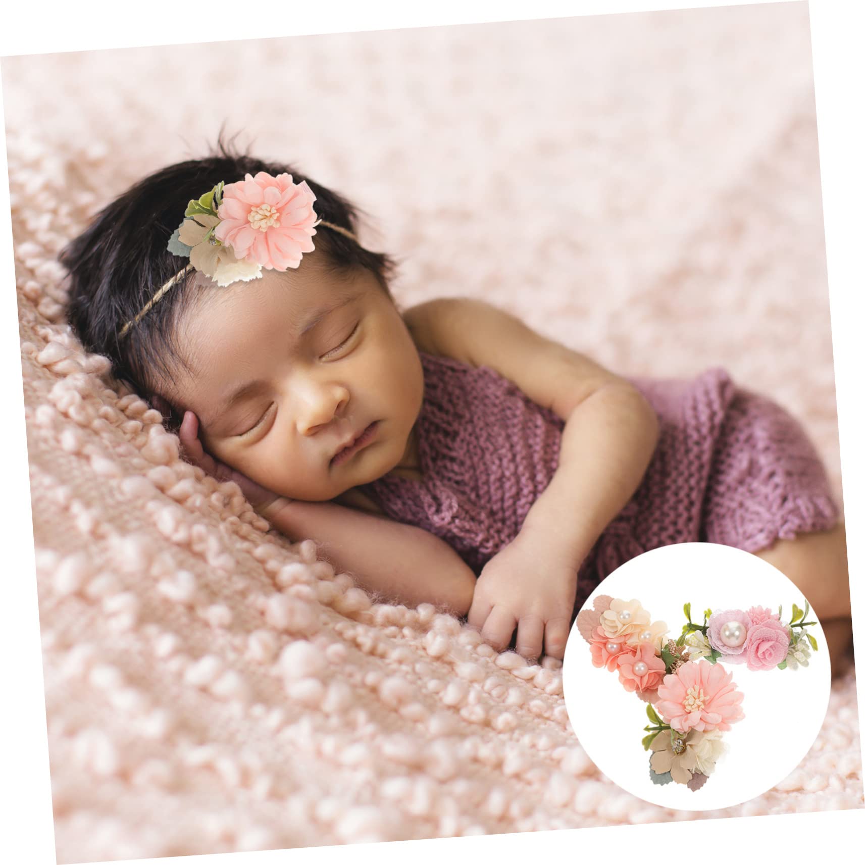 Toyvian Flower Hair Clips for Girls - 6 Pack Faux Pearl Hair Accessories Set for Toddlers & Kids - Cute Hair Decorations for School, Parties & Special Occasions