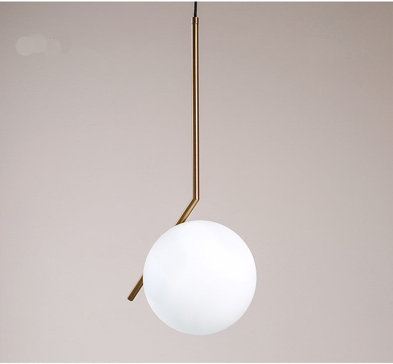 Flos Gold Pendant Light - Modern Hanging Chandelier for Dining Room, Kitchen Island & Bedroom Lighting Decor
