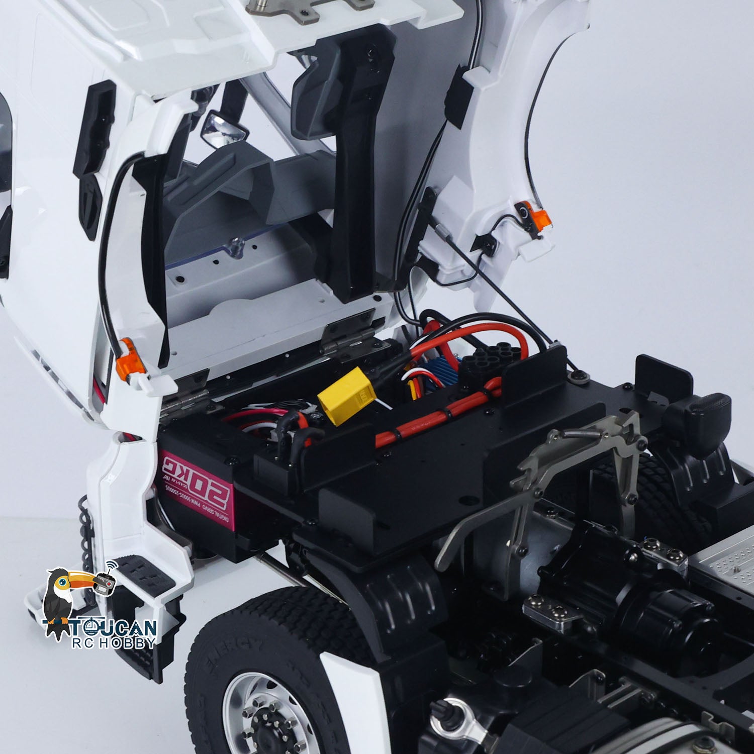 1/14 Scale 6x6 RC Tractor Truck - 2-Speed Metal Gearbox, Lockable Differential Axles, Ready-to-Run with Battery & Radio - Compatible with TAMIYA Trailers | Fast Free Shipping | Perfect for Off-Road Adventures, Construction Site Play & RC Truck Racing