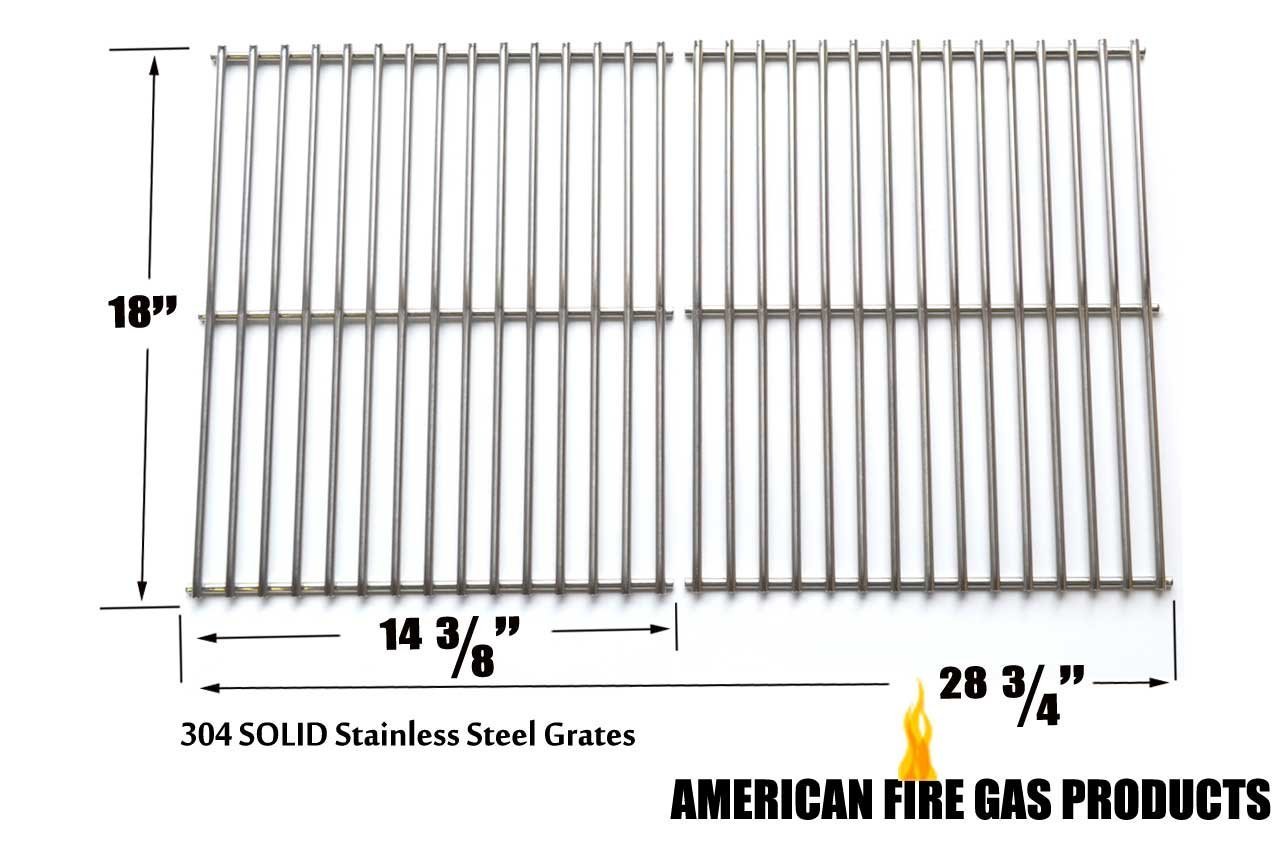 Uniflame Pinehurst GBC750W 4-Burner Gas BBQ Grill Replacement Kit - Stainless Steel Burners, Heat Plates & Cooking Grates for Outdoor Grilling, Backyard BBQs, and Camping Parties