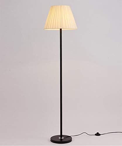 YYONGAO Modern E27 Floor Lamp with Black Lampshade - Adjustable Standing Light for Living Room, Bedroom & Office - Energy Efficient LED Compatible Lighting for Home Decor