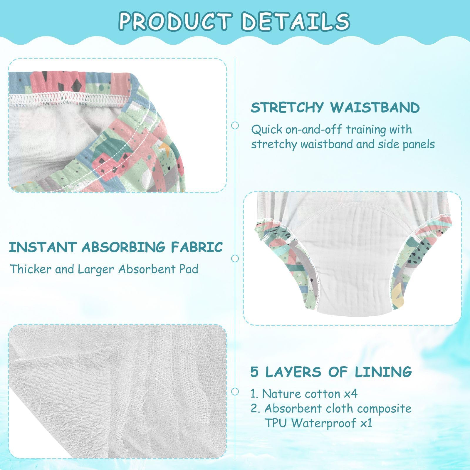 **KLL Plants Red Strawberry Cute Potty Training Pants for Toddlers - Leakproof Underwear for Baby Girls & Boys - Bedwetting Solution for Day & Night Use**    *(Use Case: Ideal for potty training toddlers, overnight protection, daycare, and travel to prevent leaks and accidents.)*