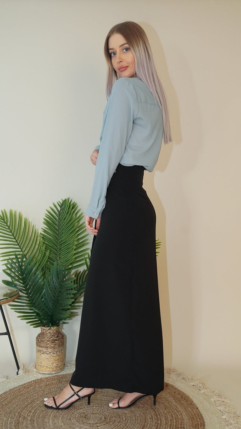 Elegant Chiffon V-Neck Blouse for Women - Flowy & Lightweight Summer Top - Perfect for Office, Party & Casual Wear