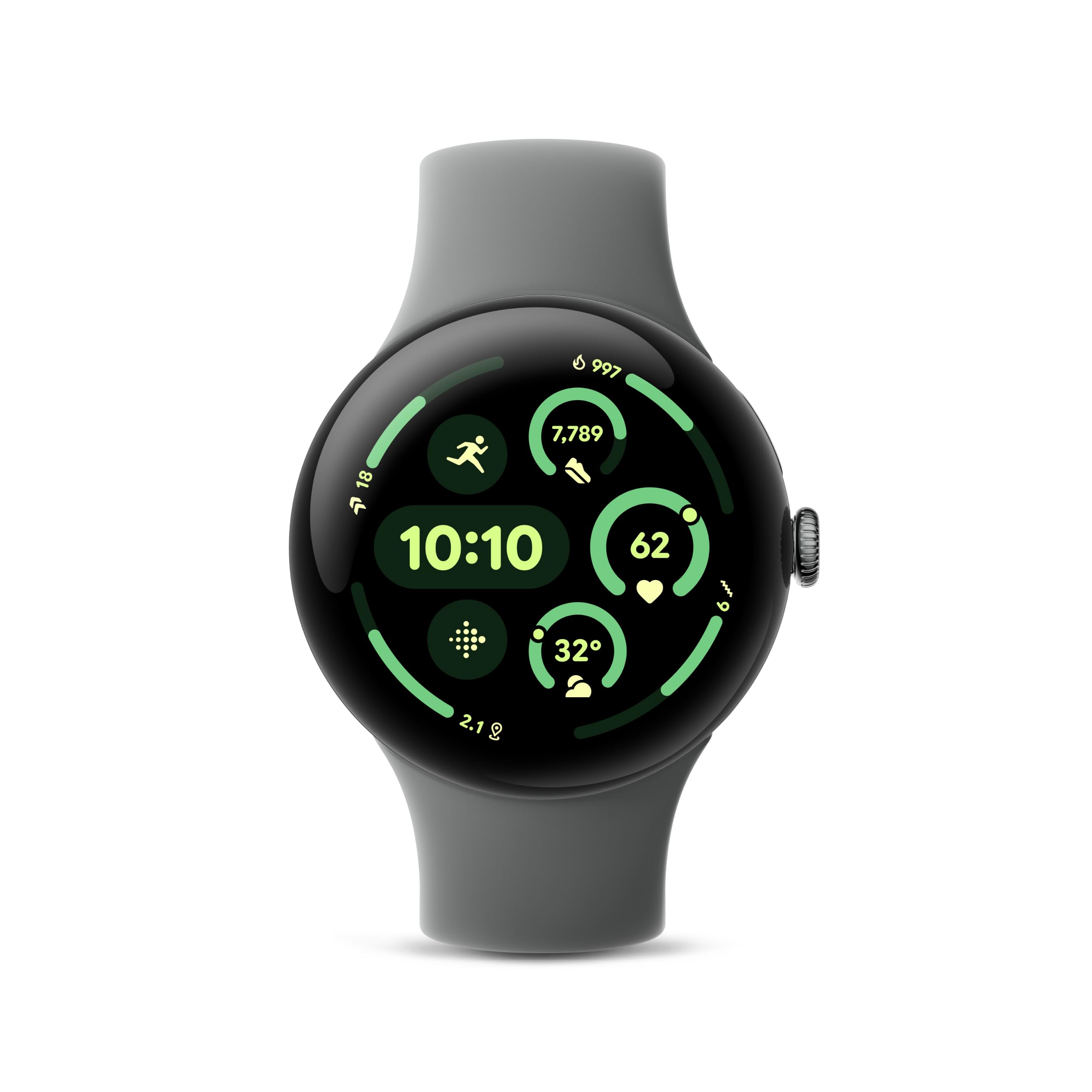Google Pixel Watch 3 (45mm) - Latest Android Smartwatch with Heart Rate Monitor, Fitbit Running Features & 24-Hour Battery - Matte Hazel Aluminum Case & Hazel Band - LTE - Perfect for Fitness Tracking, Running & Daily Activity Monitoring