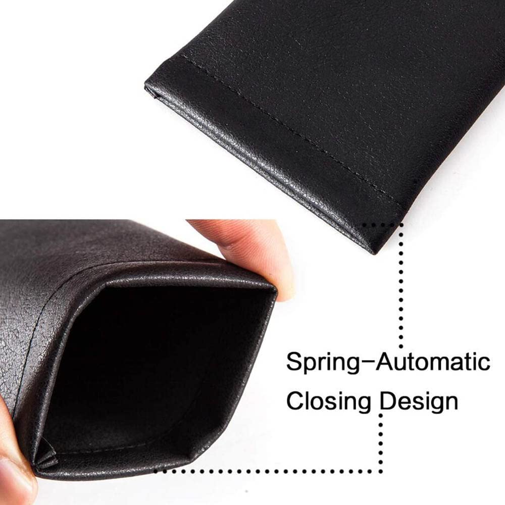Premium Soft PU Leather Glasses Case for Sunglasses & Reading Glasses - Stylish Protective Pouch for Women & Men (Pink) | Perfect for Travel, Work, and Everyday Use
