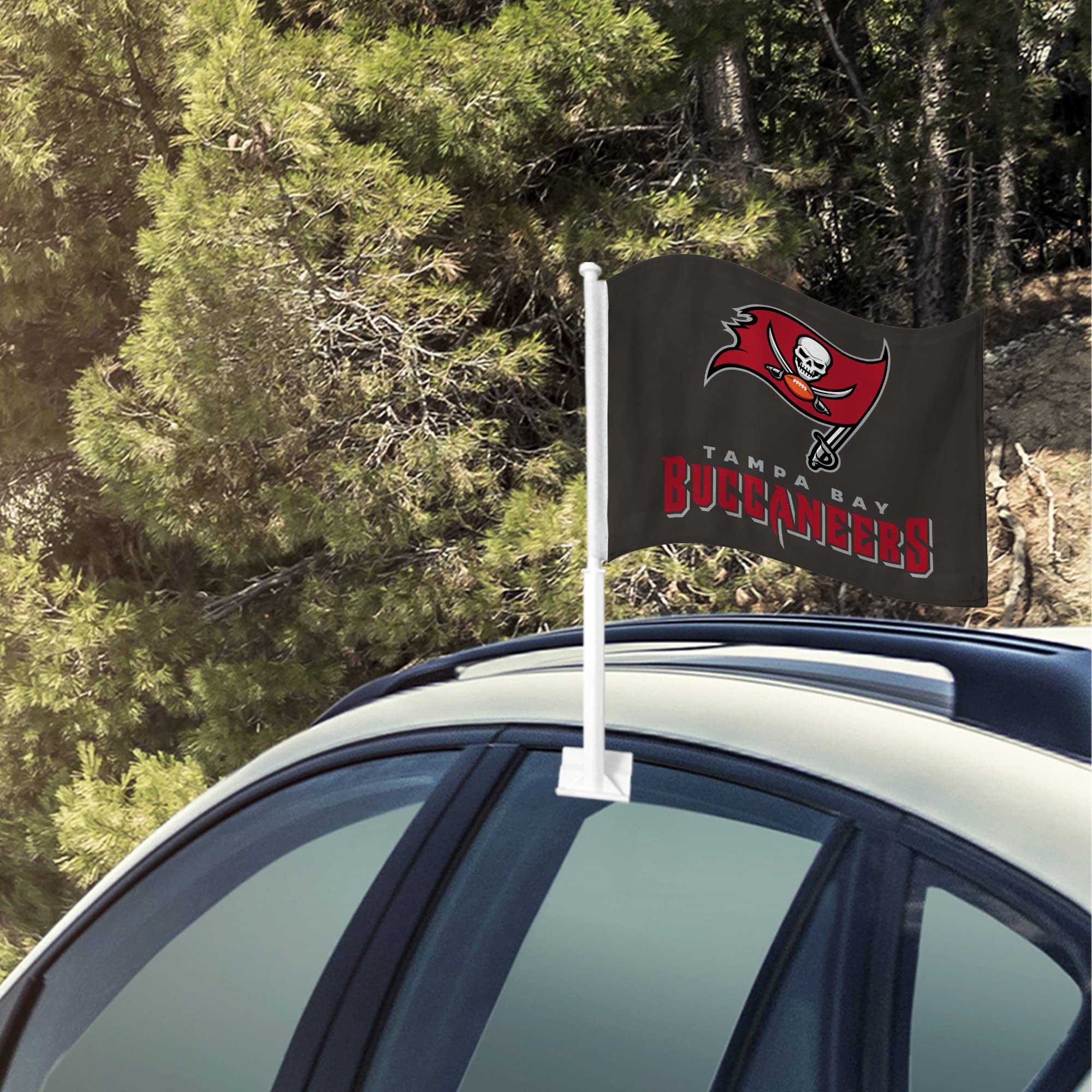 Official NFL Double-Sided Car Flag - Rico Industries Premium Team Spirit Car Accessory - Perfect for Tailgating, Game Day & Road Trips
