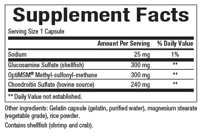MSM Joint Formula® with Glucosamine & Chondroitin Sulfate - Premium Joint Support Supplement for Pain Relief & Mobility - Ideal for Athletes, Seniors & Active Lifestyles