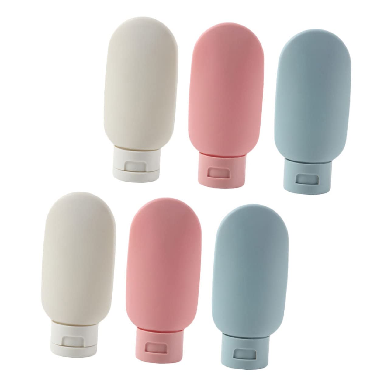 FOMIYES 6-Piece Travel Bottle Set - Leak-Proof Silicone Containers for Shampoo, Lotion & Makeup | Portable Toiletry Kit for Women | Perfect for Air Travel, Gym & Vacation Essentials