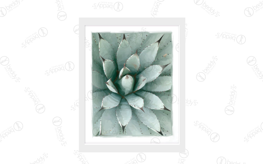 Painted Agave Artwork Digital Download - Printable Desert Plant Wall Decor for Home, Office & Boho Decor