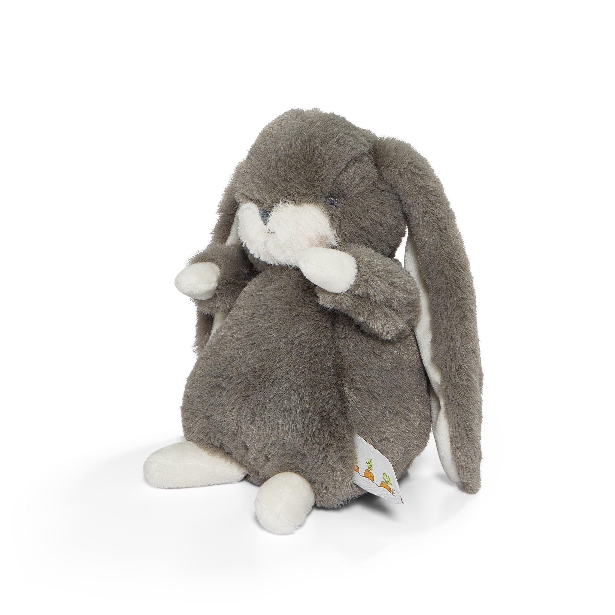 Tiny 8 Nibble Bunny Coal Plush Toy - Adorable Retired Collectible Stuffed Animal for Easter Gifts, Nursery Decor & Kawaii Lovers
