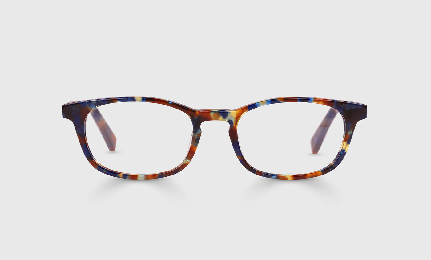 On Board Color 09 Navy & Mahogany Tortoise Acetate Eyeglass Frames - Lightweight & Stylish for Work, Reading, and Everyday Wear