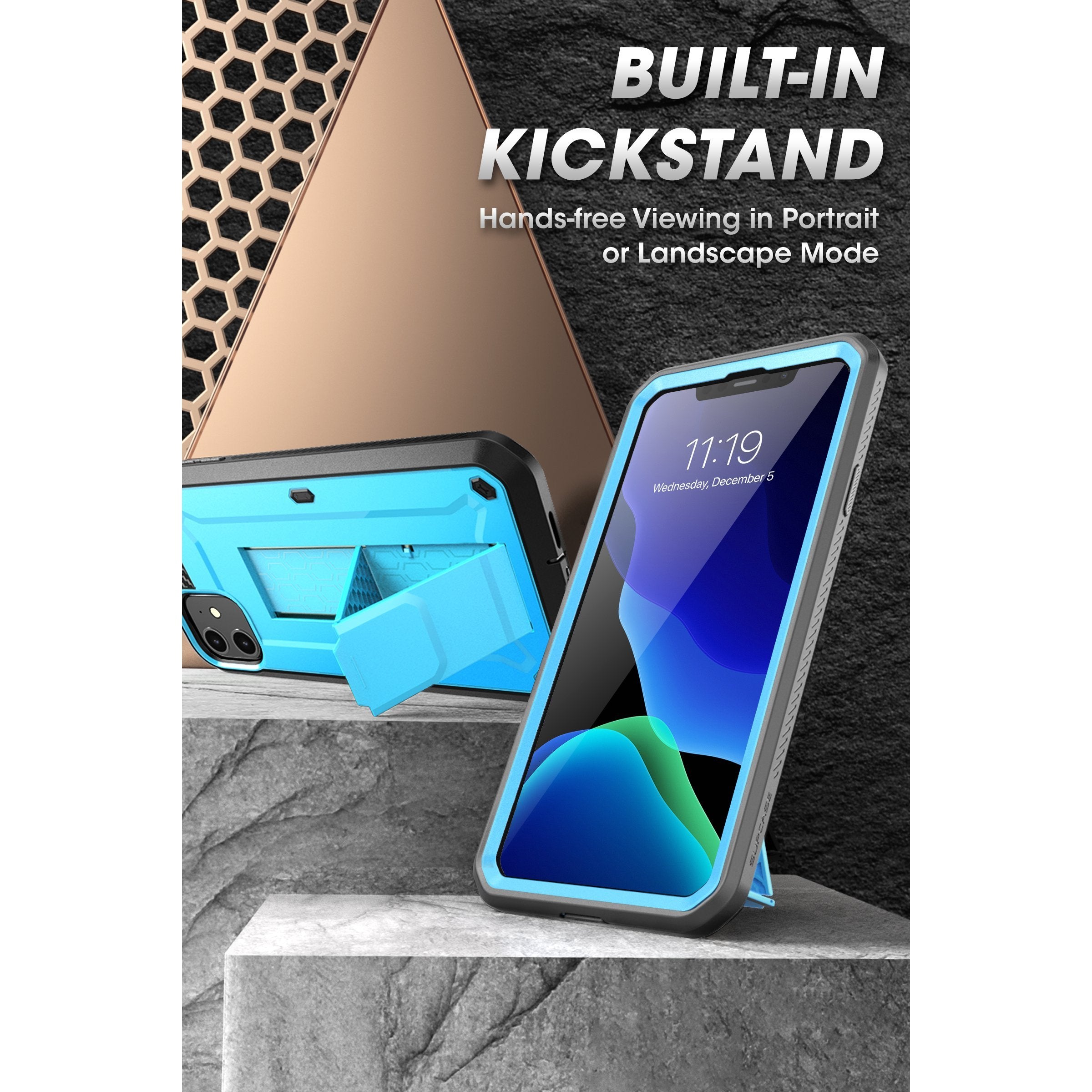 iPhone 11 Case 6.1 Inch | Unicorn Beetle Pro Rugged Protective Cover | Shockproof & Drop Proof | Blue | Perfect for Outdoor, Work & Daily Use