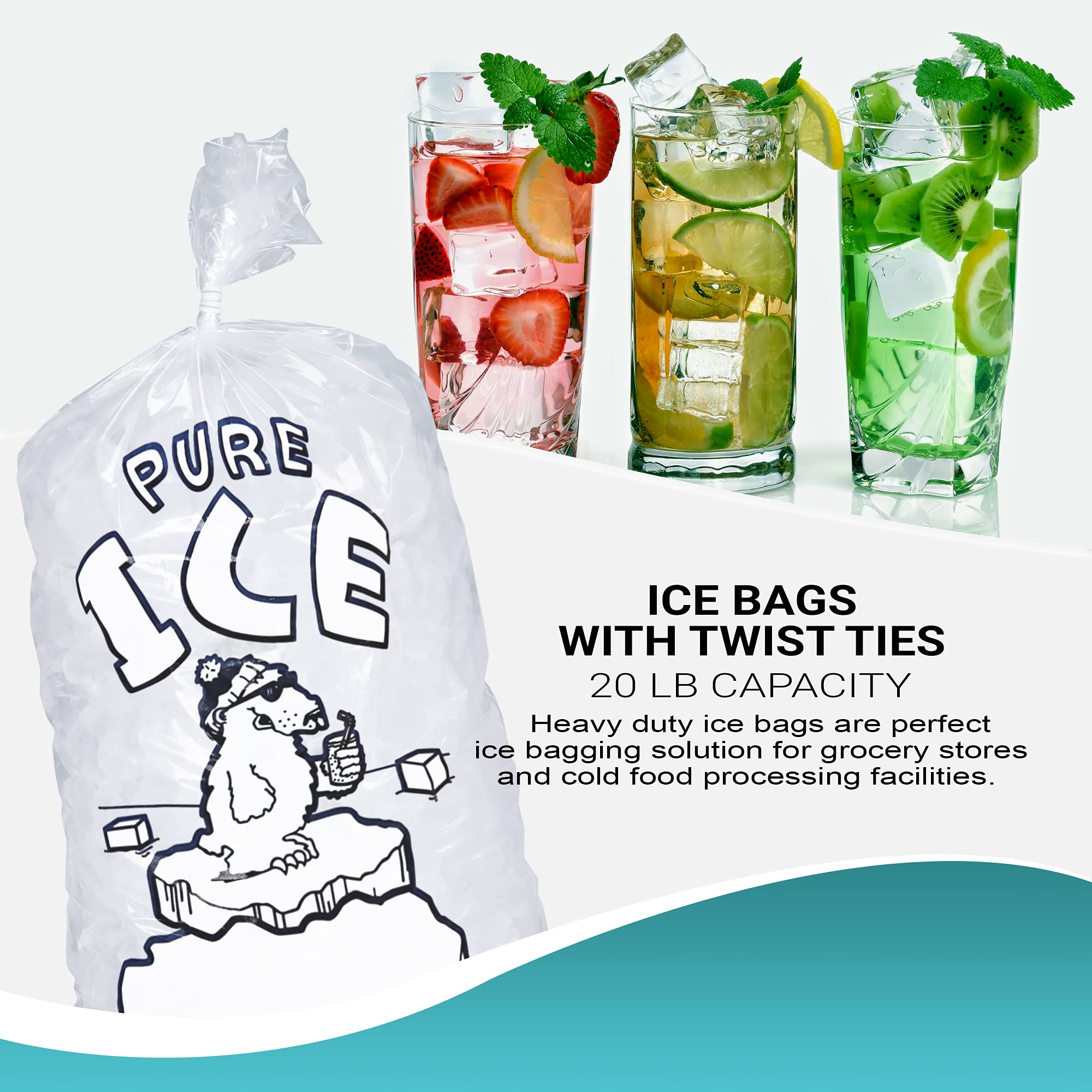 500 Wicketed Ice Bags 13.5