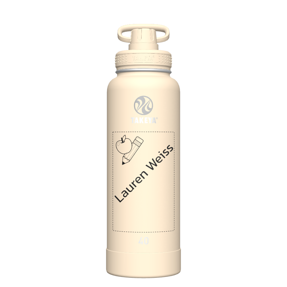 40oz Customized Oatmilk Bottle with Spout Lid - Perfect for Smoothies, Coffee, and On-the-Go Hydration