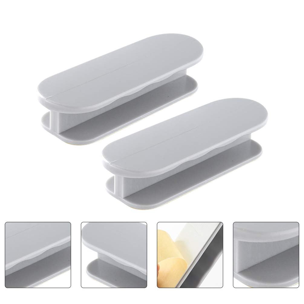 LIFKOME 4-Pack Self-Adhesive Cabinet Handles - Universal Door & Window Pulls for Refrigerator, Drawer, Furniture - Easy Install No Drill Needed (Perfect for Kitchen, Bathroom, Office Organization)