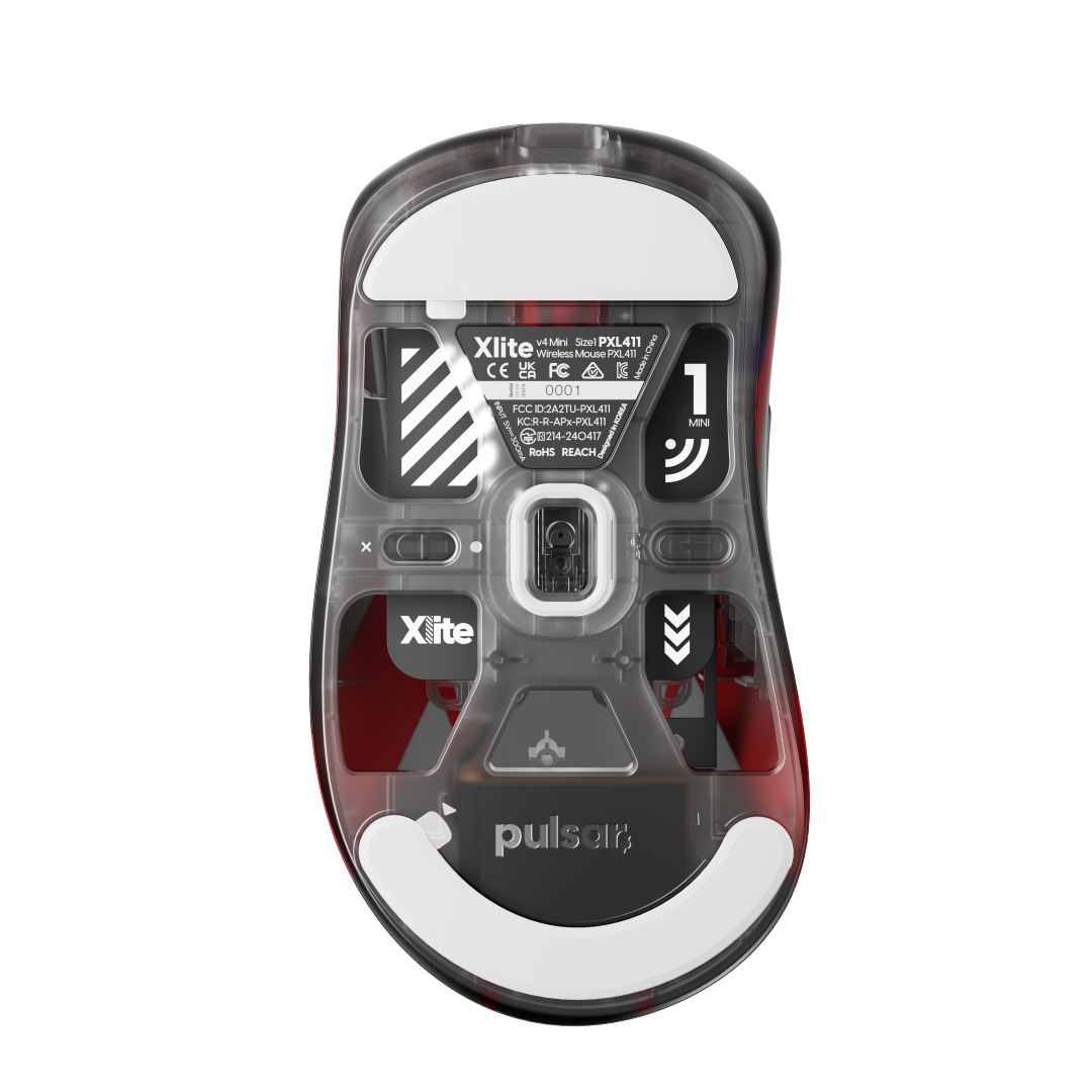 Pulsar Xlite V4 Mini Wireless Gaming Mouse - T1 Edition | Lightweight Ergonomic Design for FPS & Esports | Perfect for Competitive Gaming & Professional Use