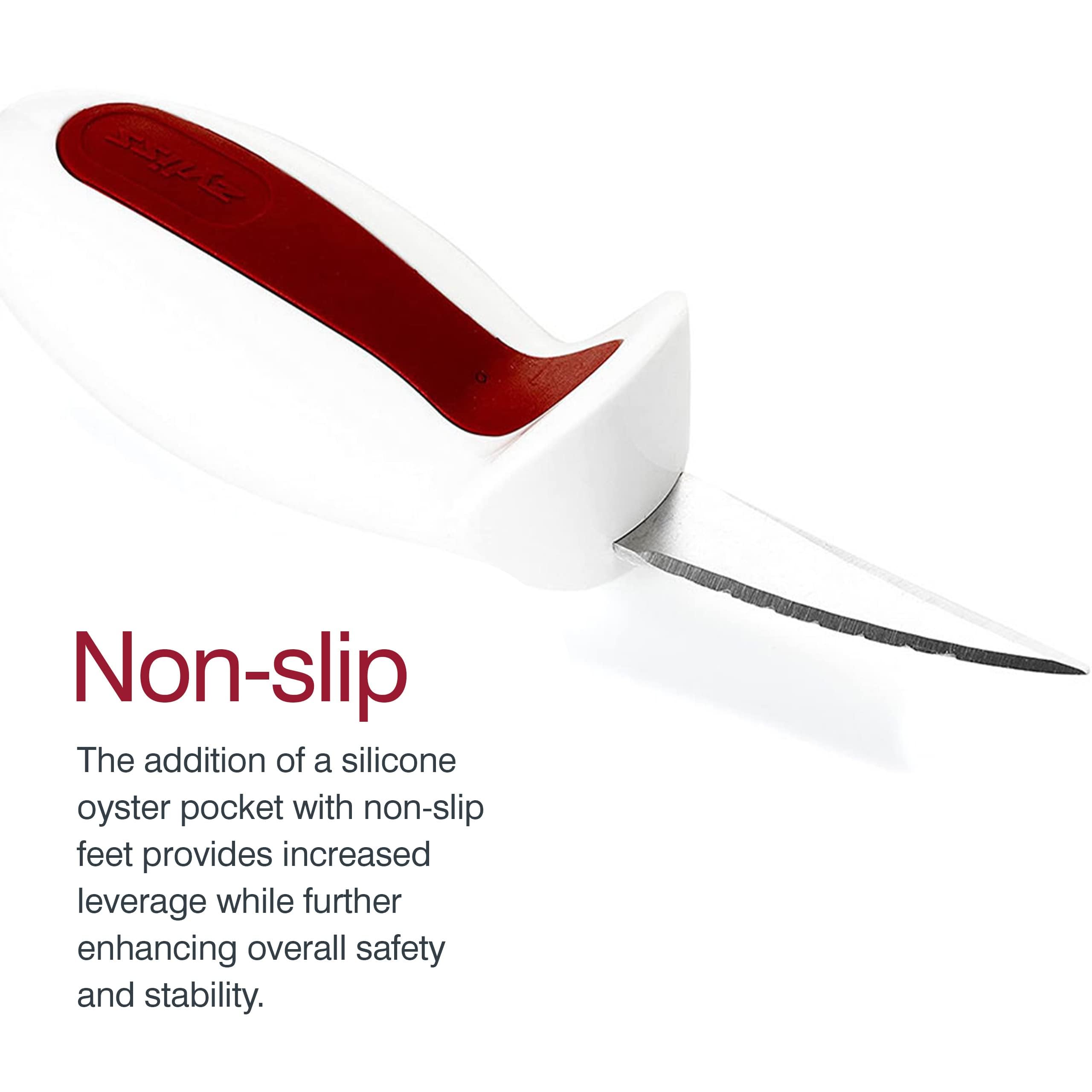 ZYLISS Premium Oyster Shucking Kit - Stainless Steel Oyster Knife & Shucker Tool Set for Professional Shellfish Opening | Perfect for Seafood Lovers, Home Chefs & Restaurant Use
