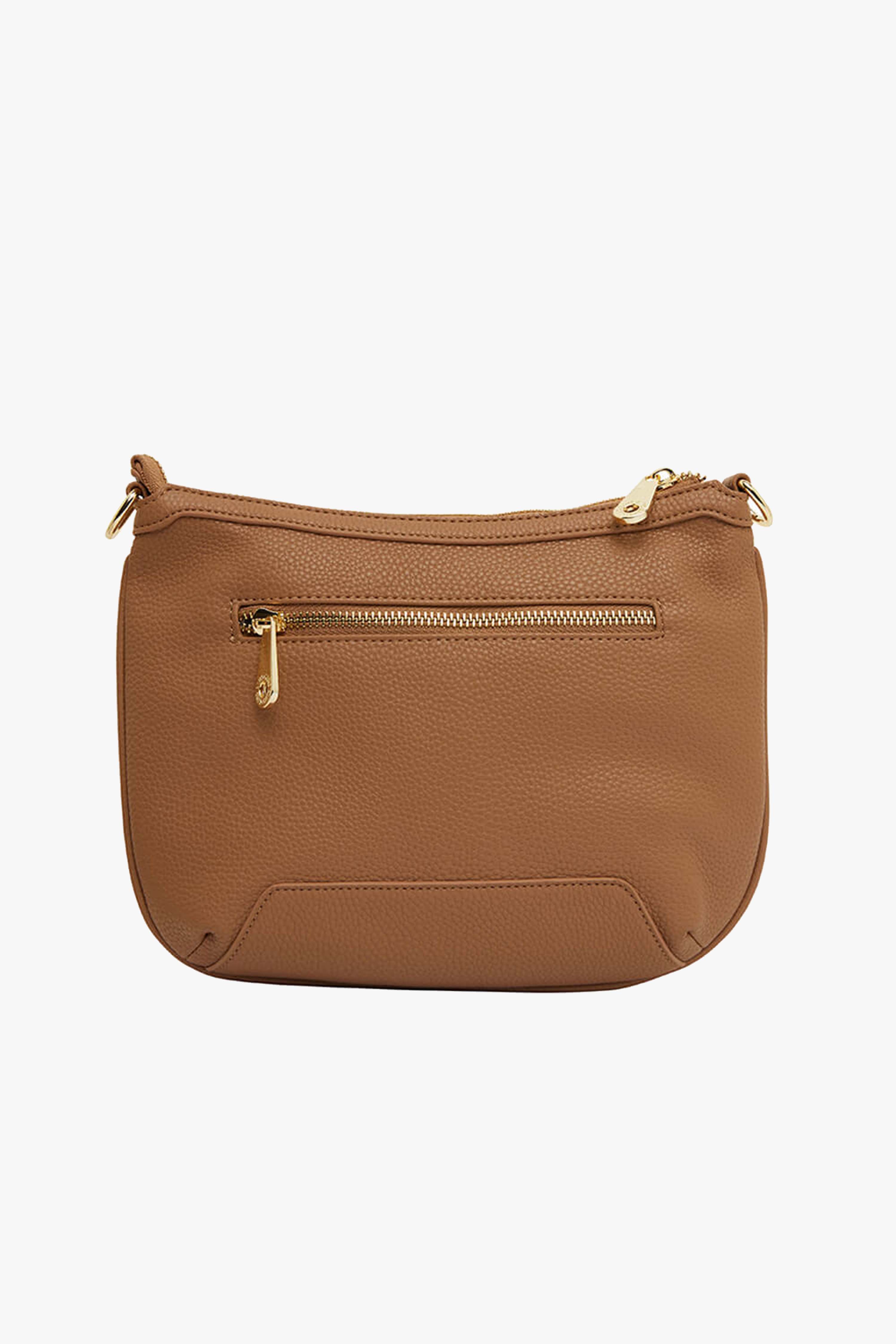 Stylish Glendale Taupe Crossbody Bag with Adjustable Chain Strap - Perfect for Everyday Use, Travel & Shopping