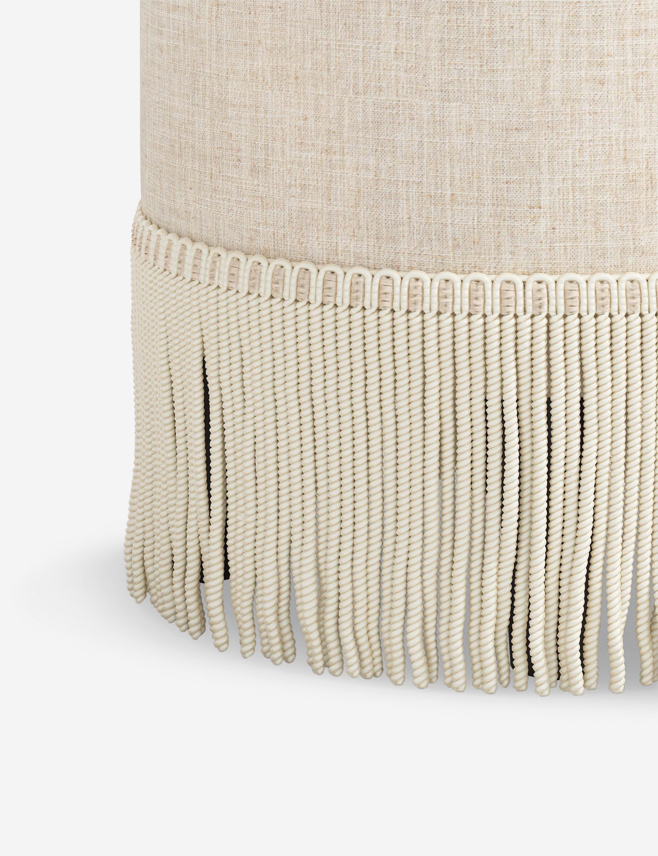 Alair Round Ottoman Pouf - Stylish Footrest and Extra Seating for Living Room, Bedroom & Nursery - Perfect for Home Decor and Relaxation