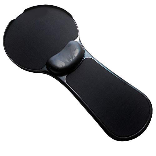 Ergonomic Adjustable Arm Stand Holder with Wrist Rest - Dual Height Computer Desk Attachment for Home Office, Gaming & Workstation (Black) - Perfect for Typing, Mouse Use & Long Computer Sessions