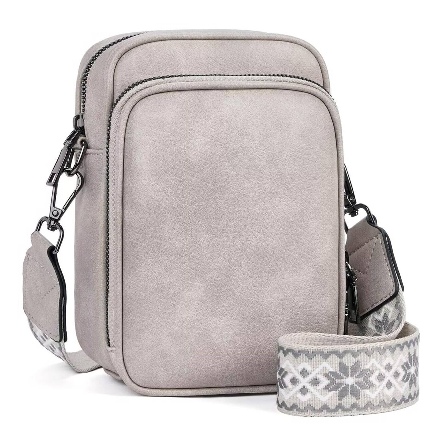 Trendy Vegan Leather Crossbody Bag for Women - Small Cell Phone Purse with Built-in Wallet | Perfect for Everyday Use, Travel & Shopping