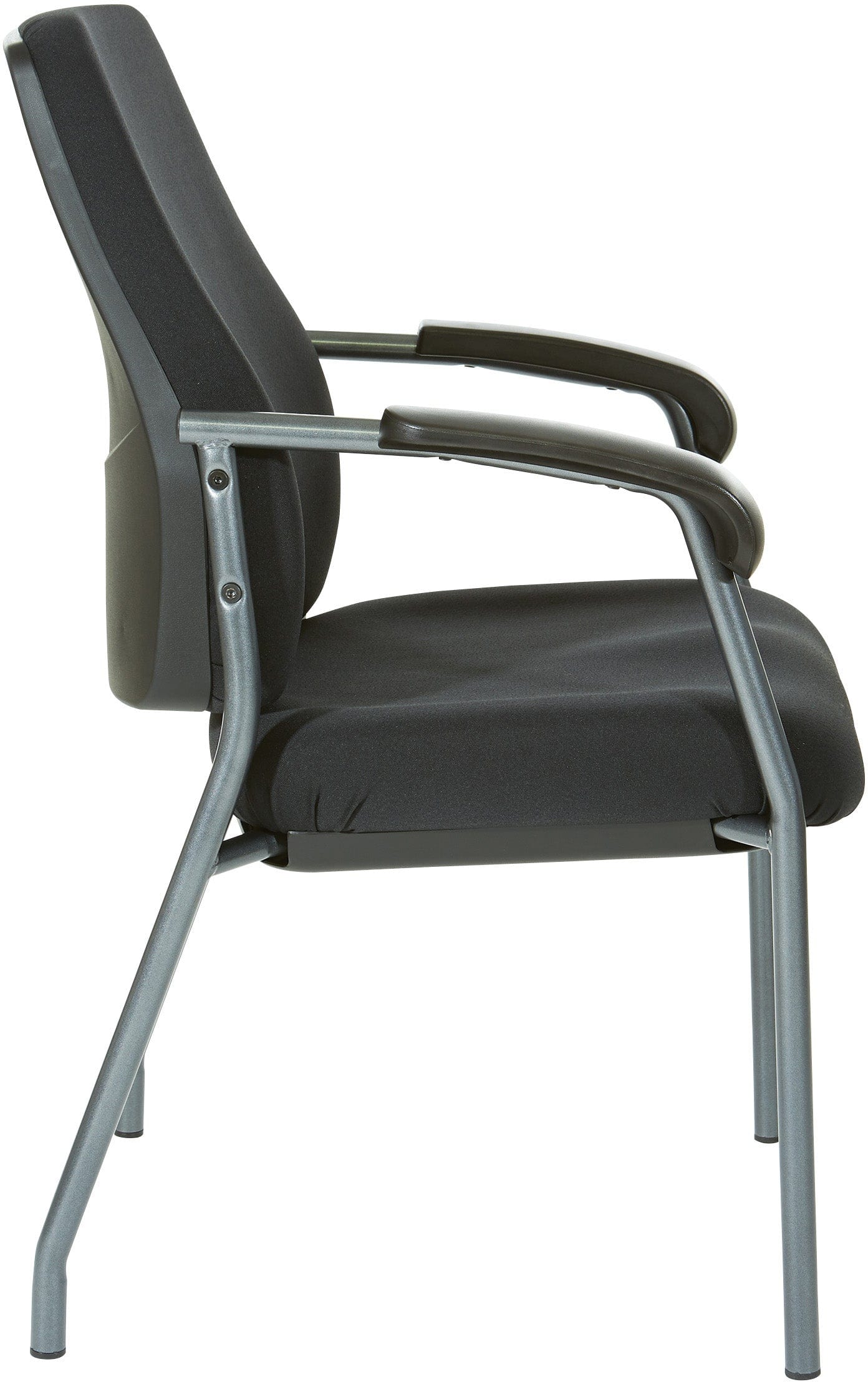 Office Star Padded Visitor's Chair [83730T] - Comfortable Guest Seating for Reception Areas, Waiting Rooms & Home Offices - Ergonomic Design with Breathable Fabric
