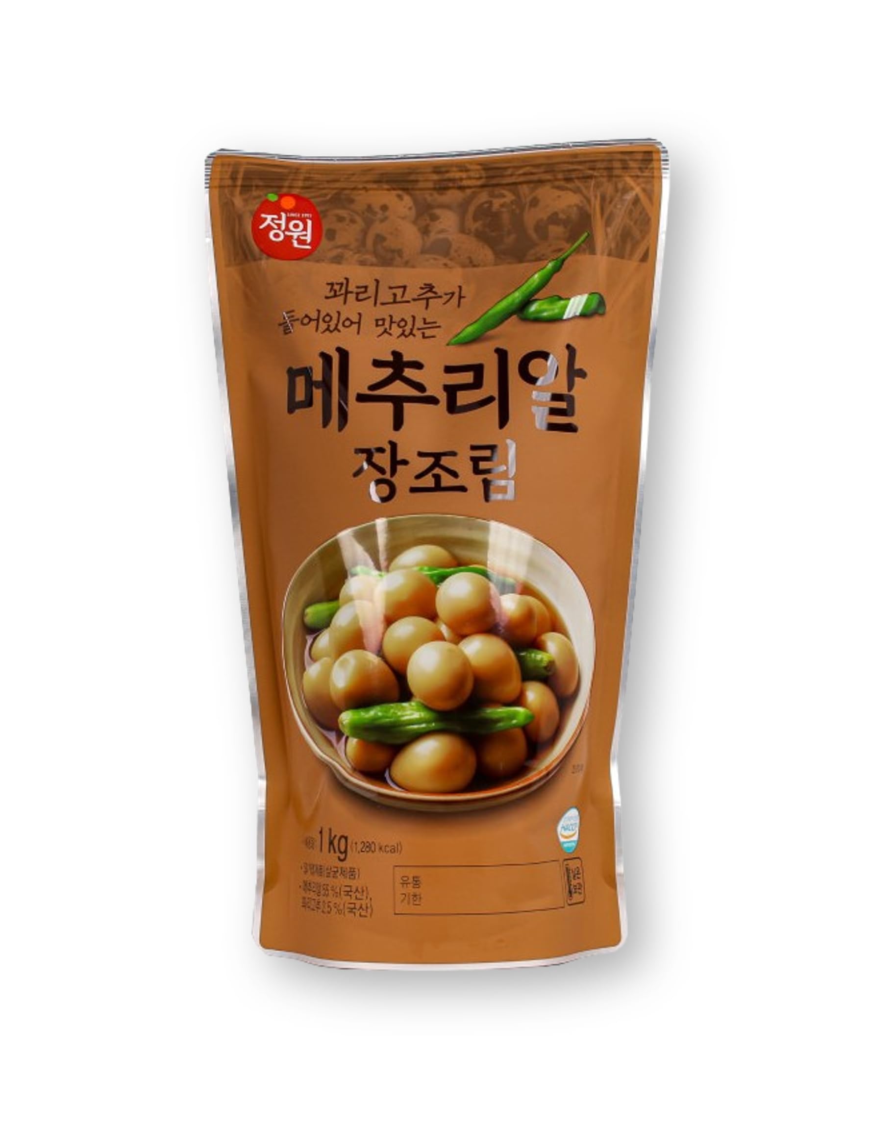 KULOSORY Korean Braised Quail Eggs in Soy Sauce - 2.2lb (1kg) Side Dish | Perfect for Bento Boxes, Rice Toppings & Party Appetizers
