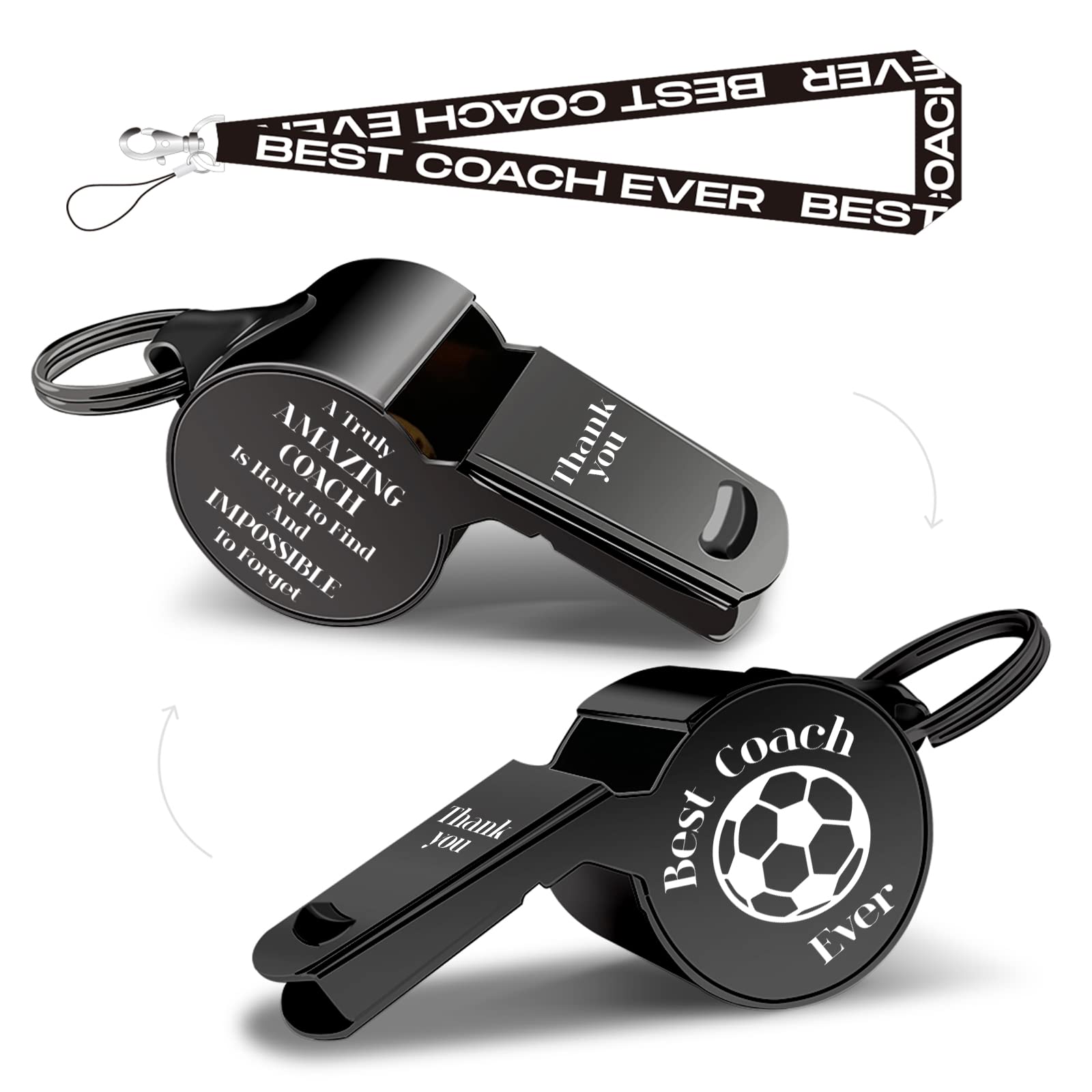 Best Loud Sports Whistles with Lanyard - Durable Referee & Coach Whistle - Ideal Gift for Coaches, Teachers & Officials - Perfect for Soccer, Basketball & Outdoor Activities